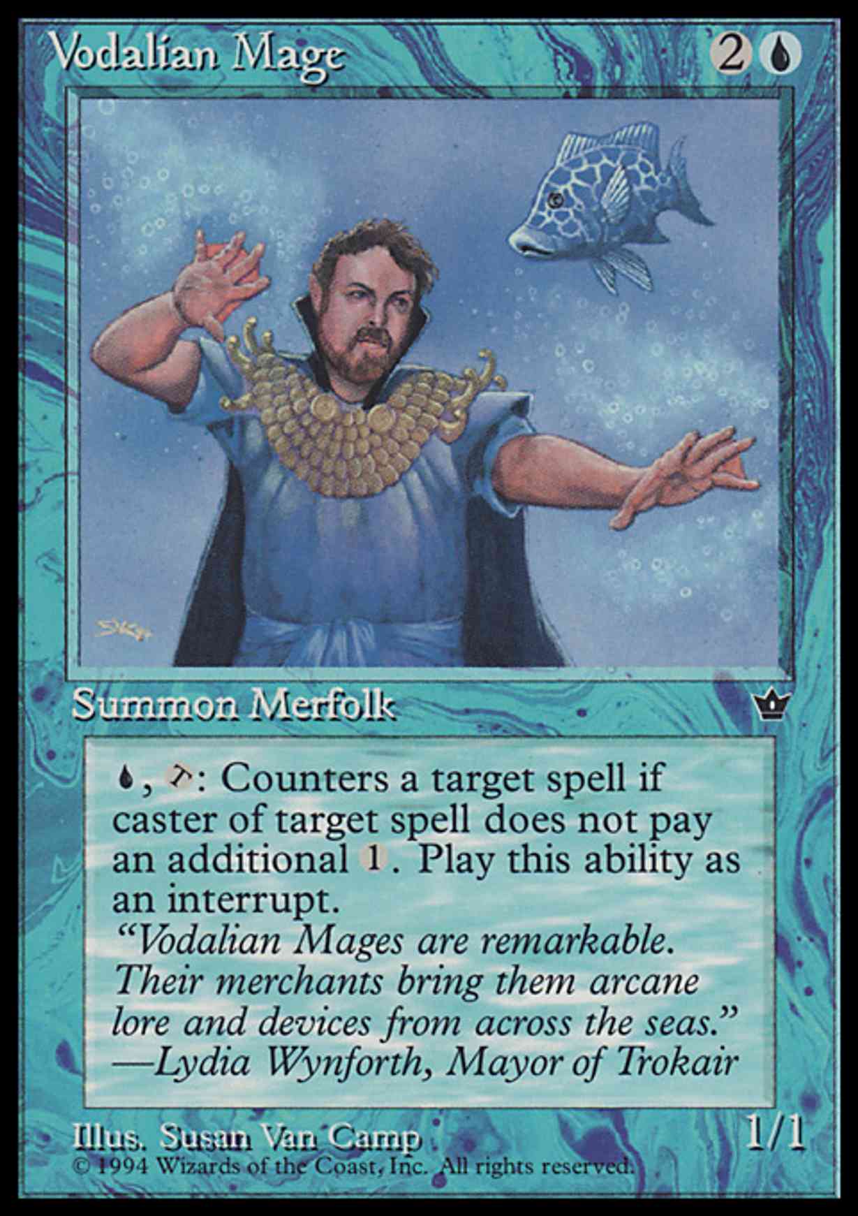 Vodalian Mage magic card front