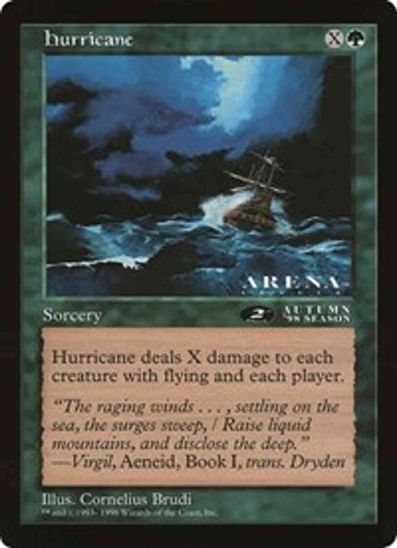 Hurricane (Oversized) magic card front