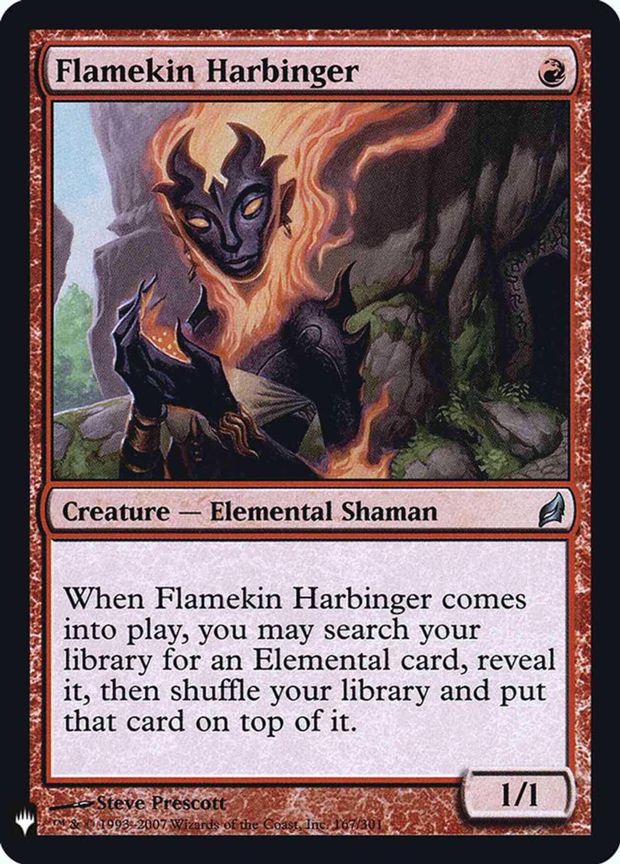 Flamekin Harbinger magic card front