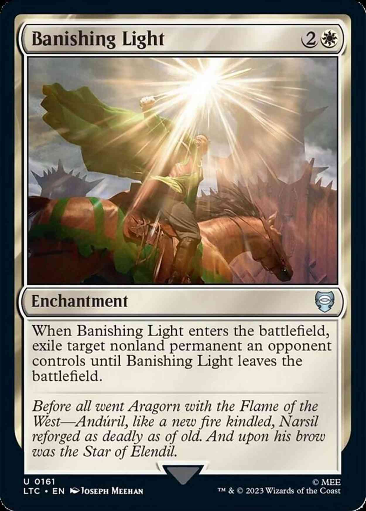 Banishing Light magic card front