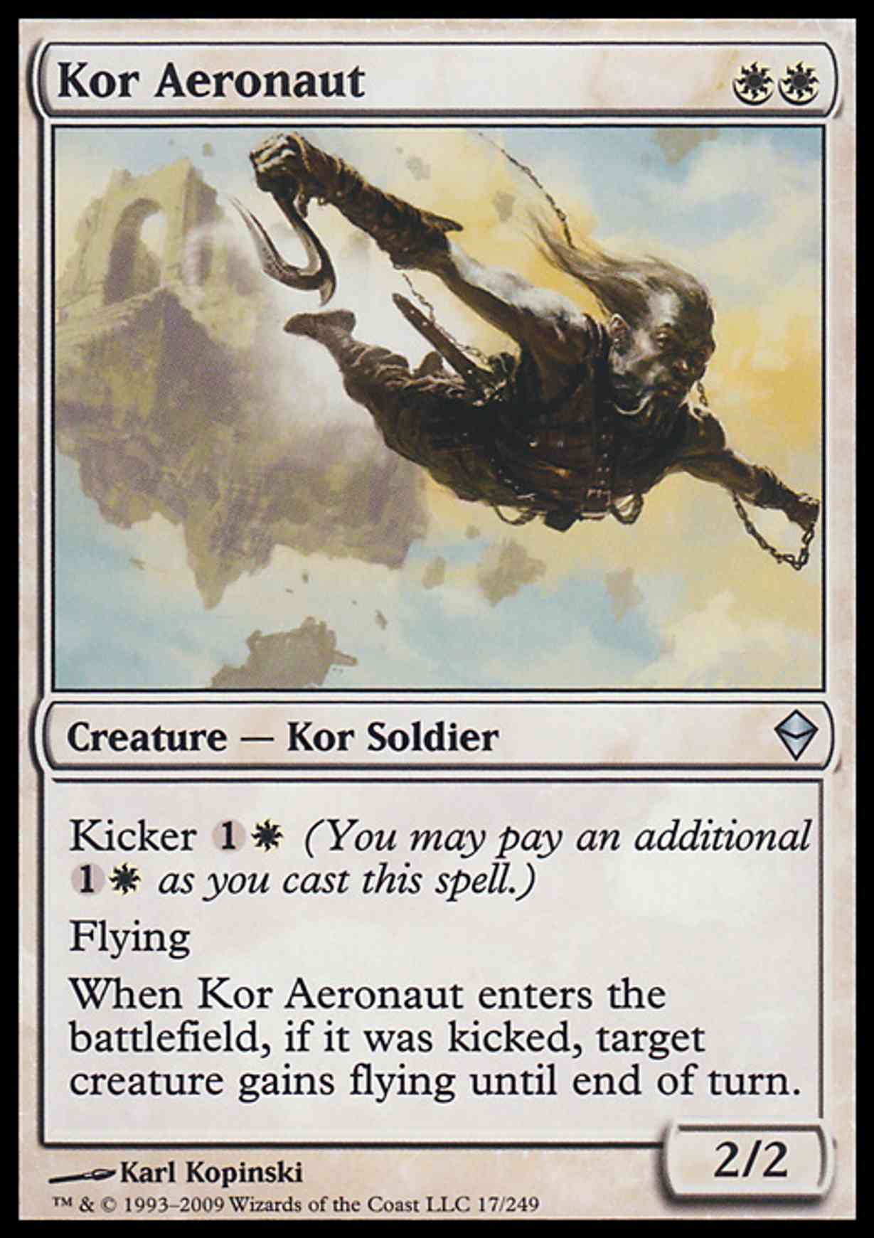 Kor Aeronaut magic card front