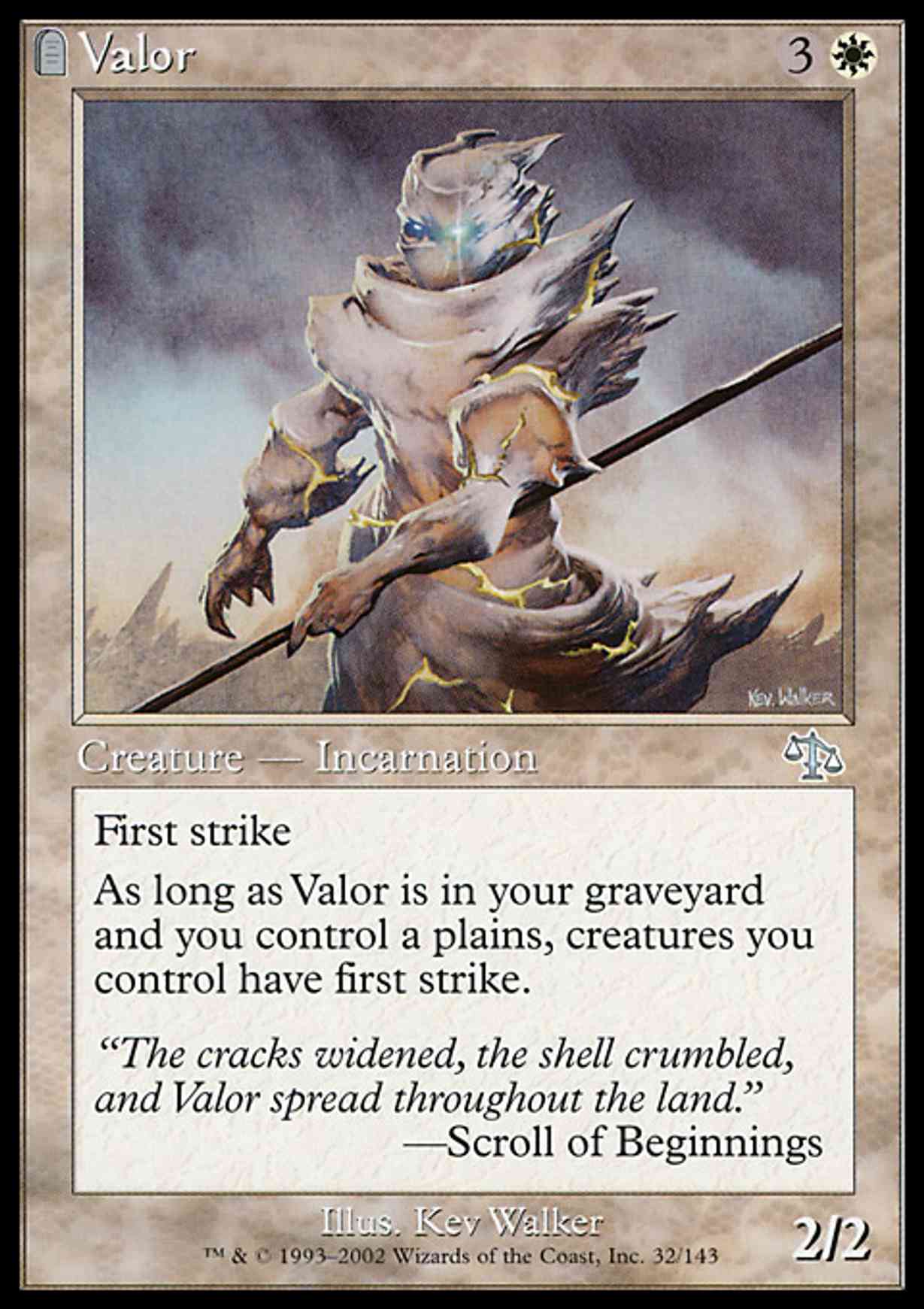 Valor magic card front