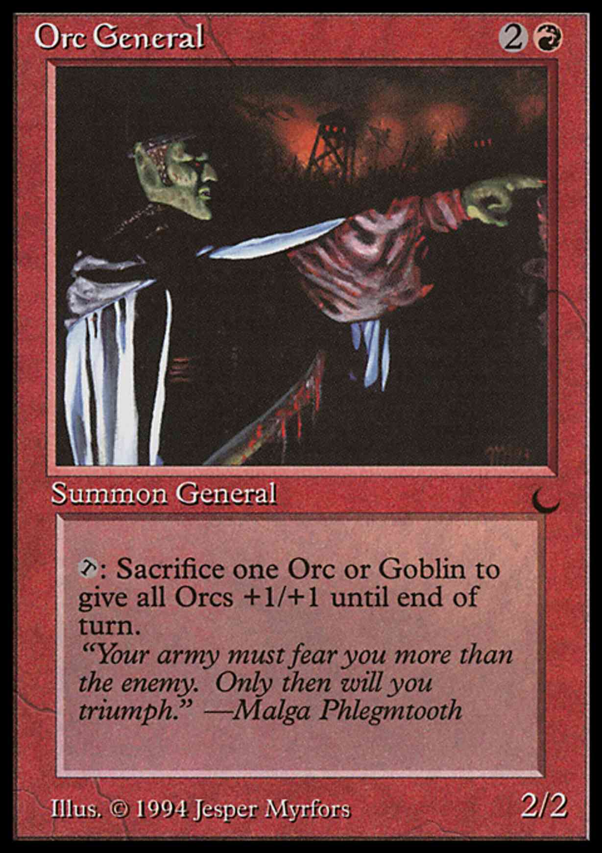 Orc General magic card front