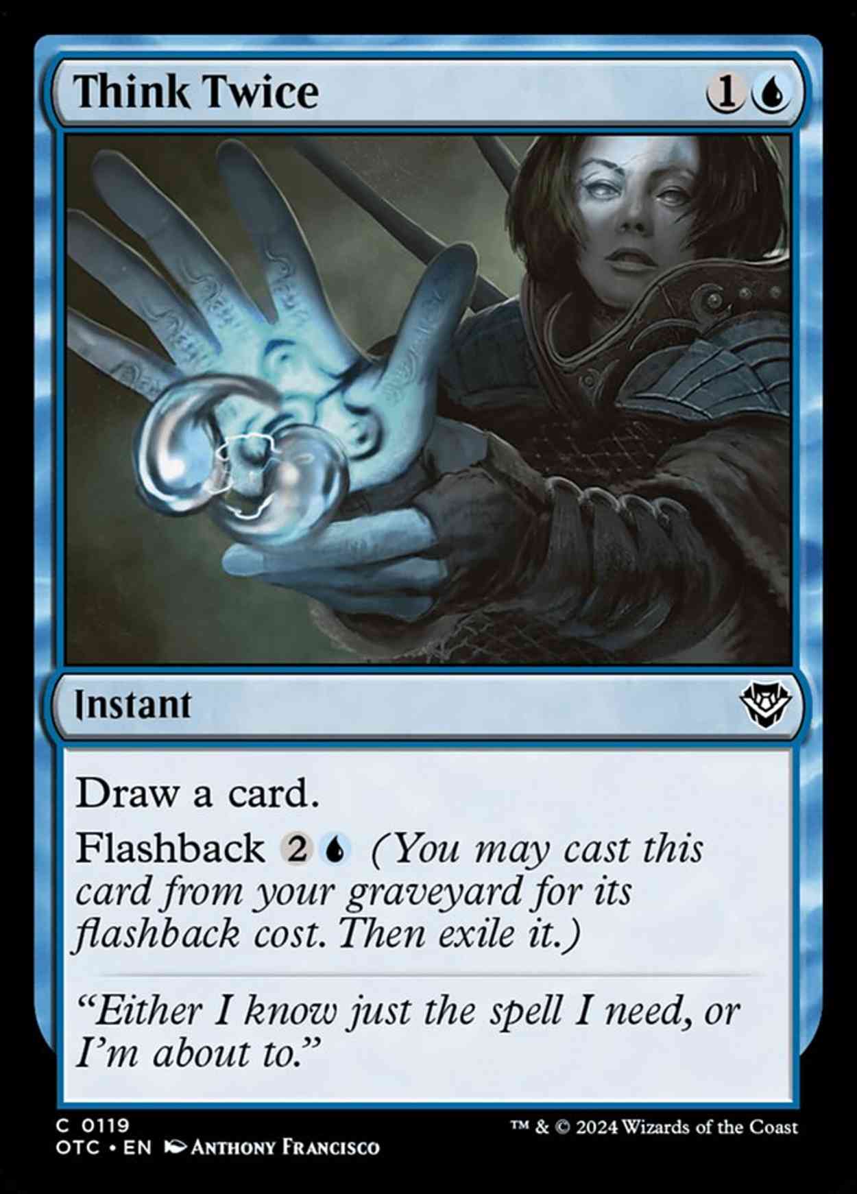 Think Twice magic card front