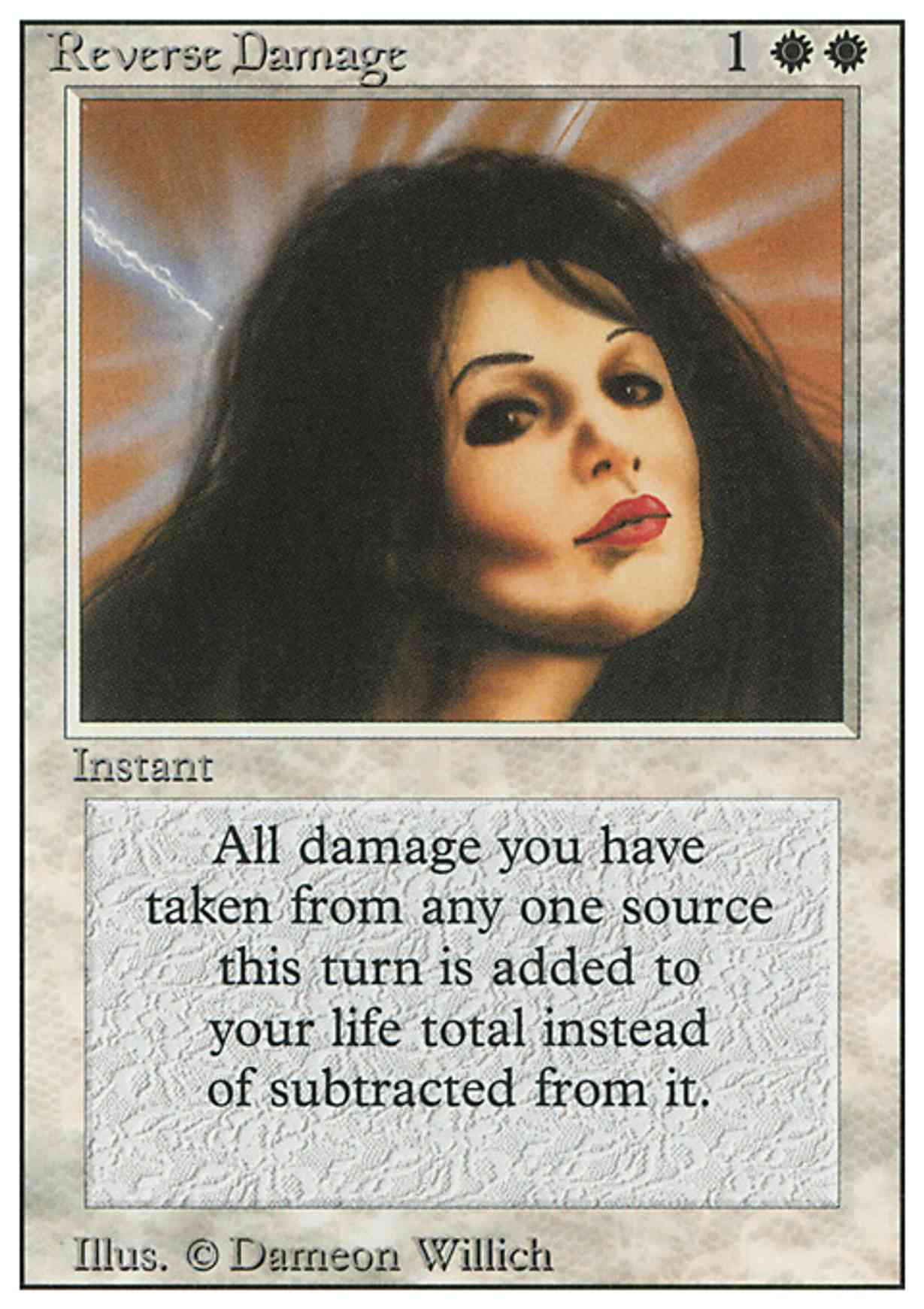 Reverse Damage magic card front