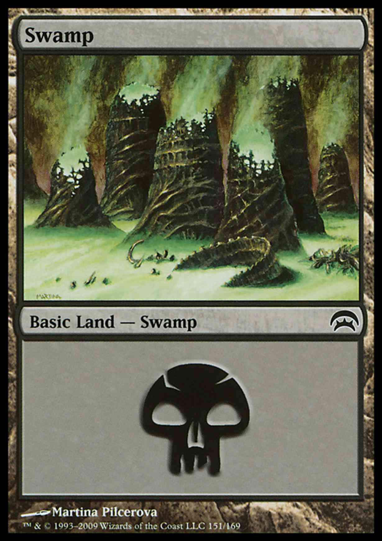 Swamp (151) magic card front