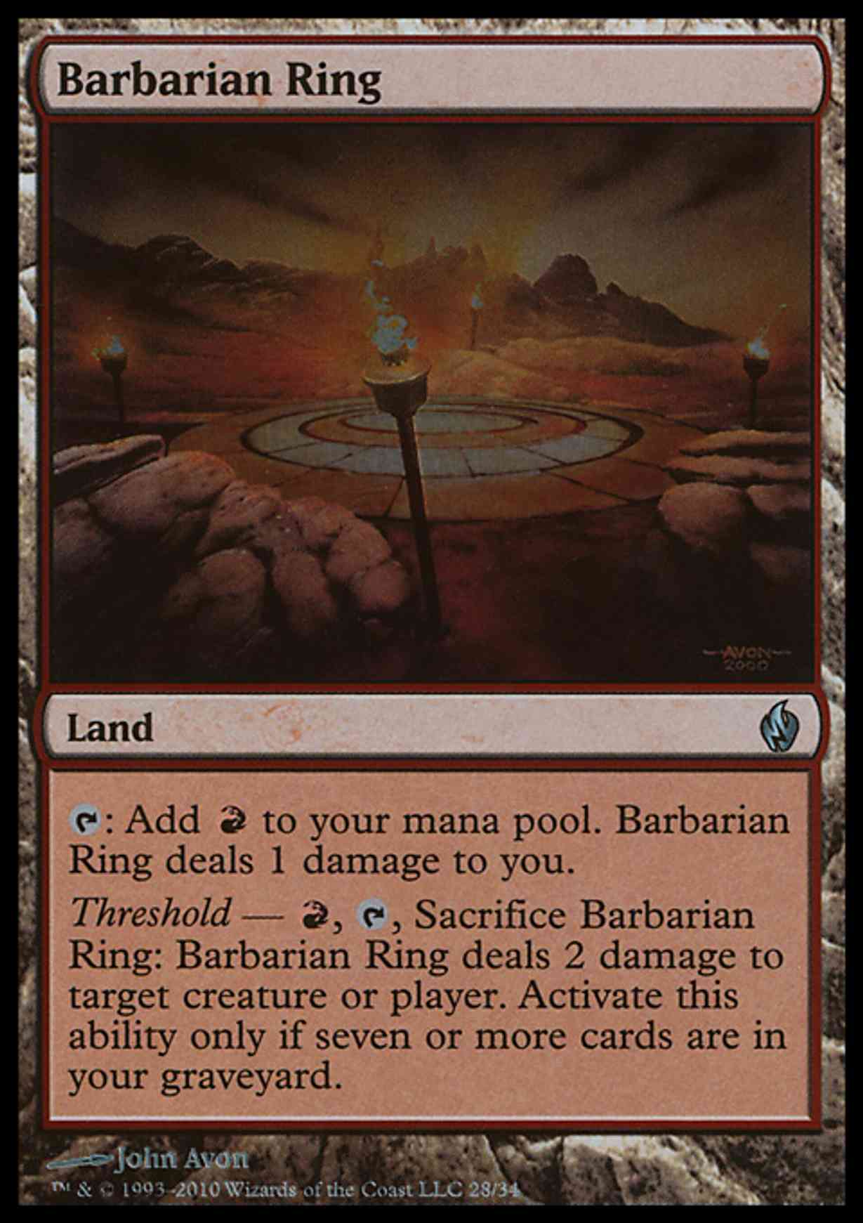 Barbarian Ring magic card front