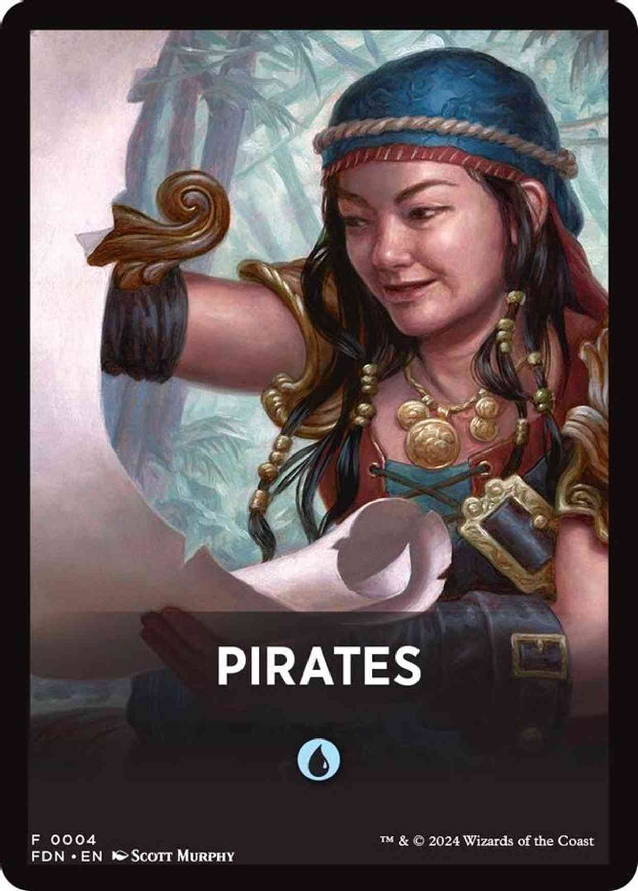 Pirates Theme Card magic card front