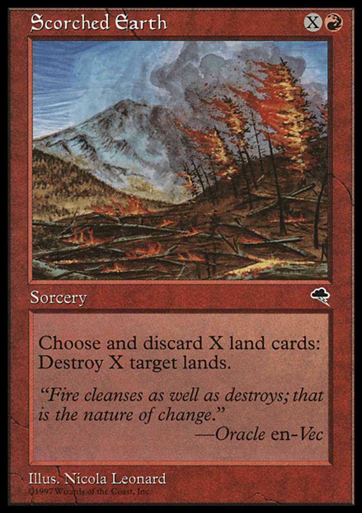 Scorched Earth magic card front