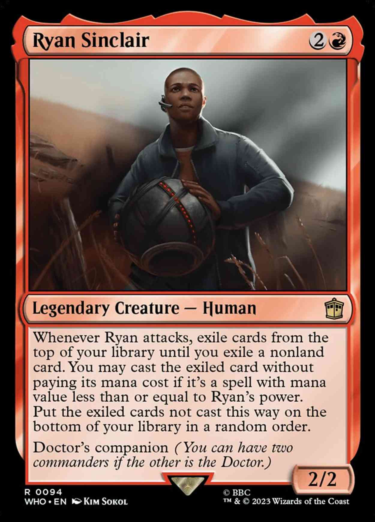 Ryan Sinclair magic card front