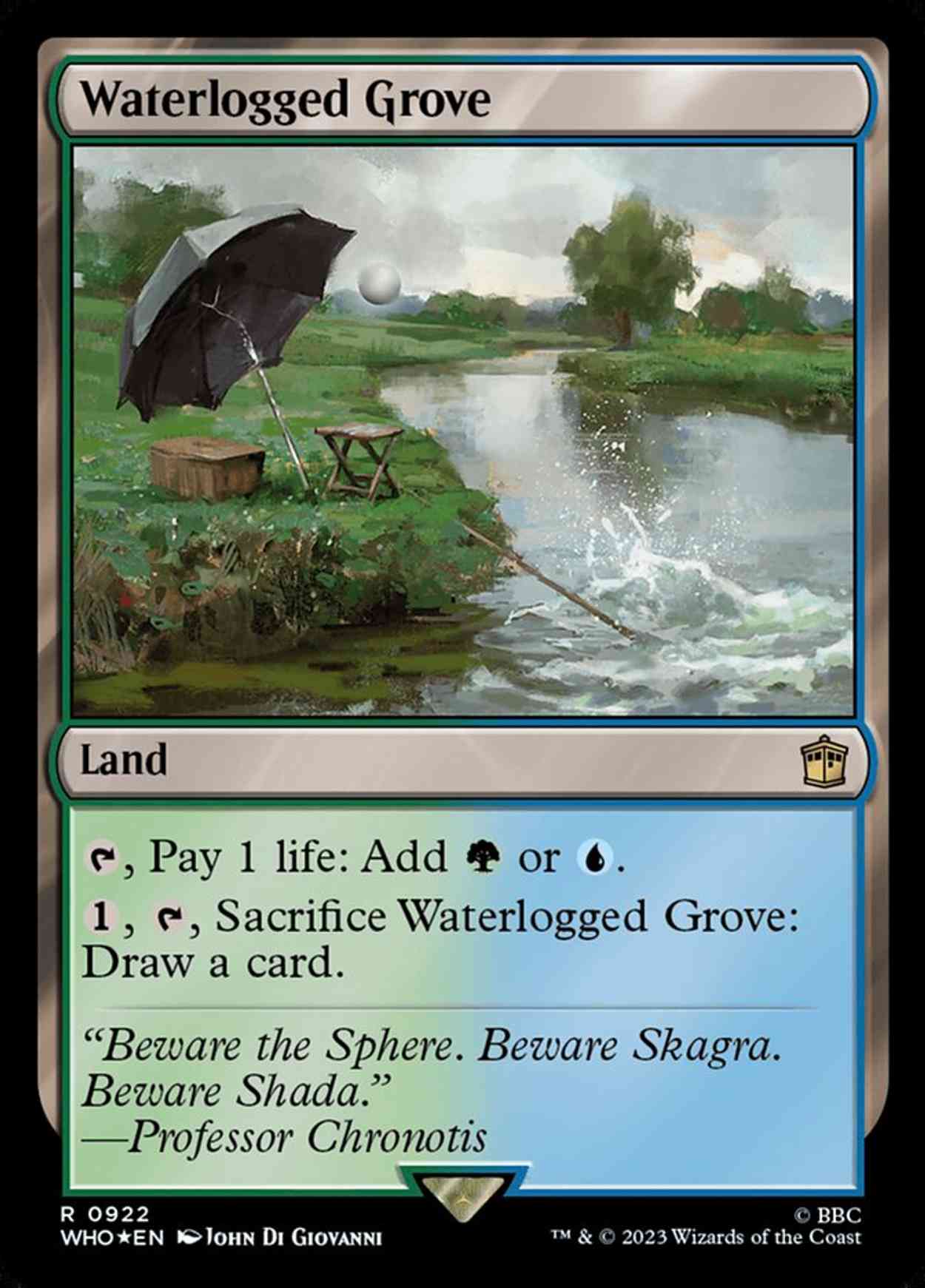 Waterlogged Grove (Surge Foil) magic card front