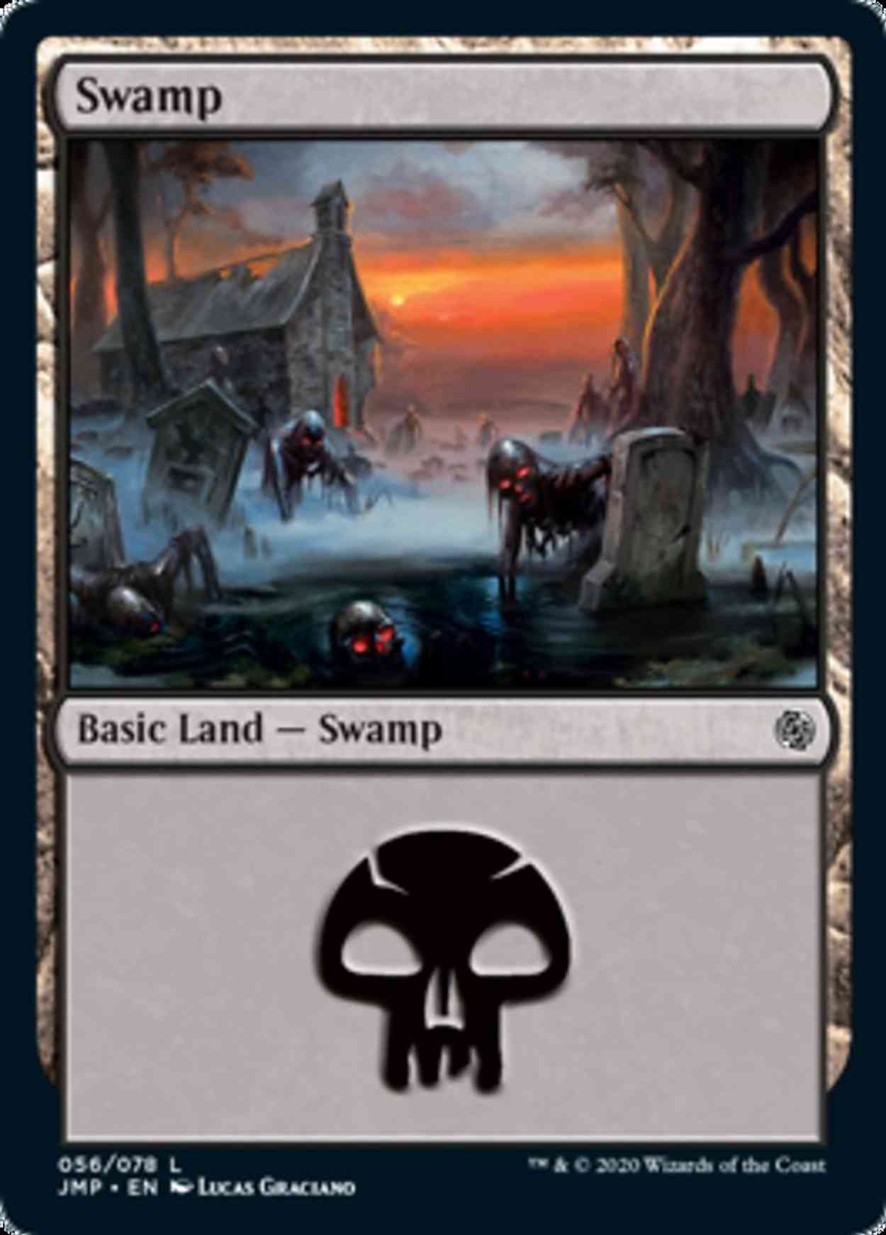 Swamp (56) magic card front