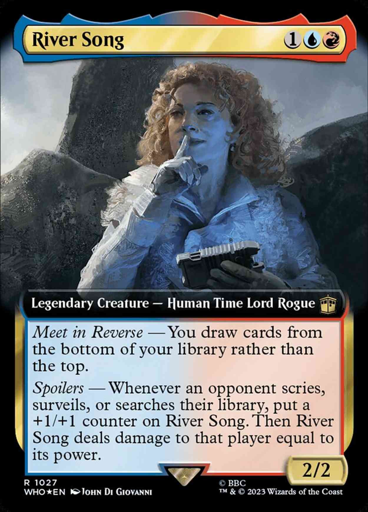 River Song (Extended Art) (Surge Foil) magic card front