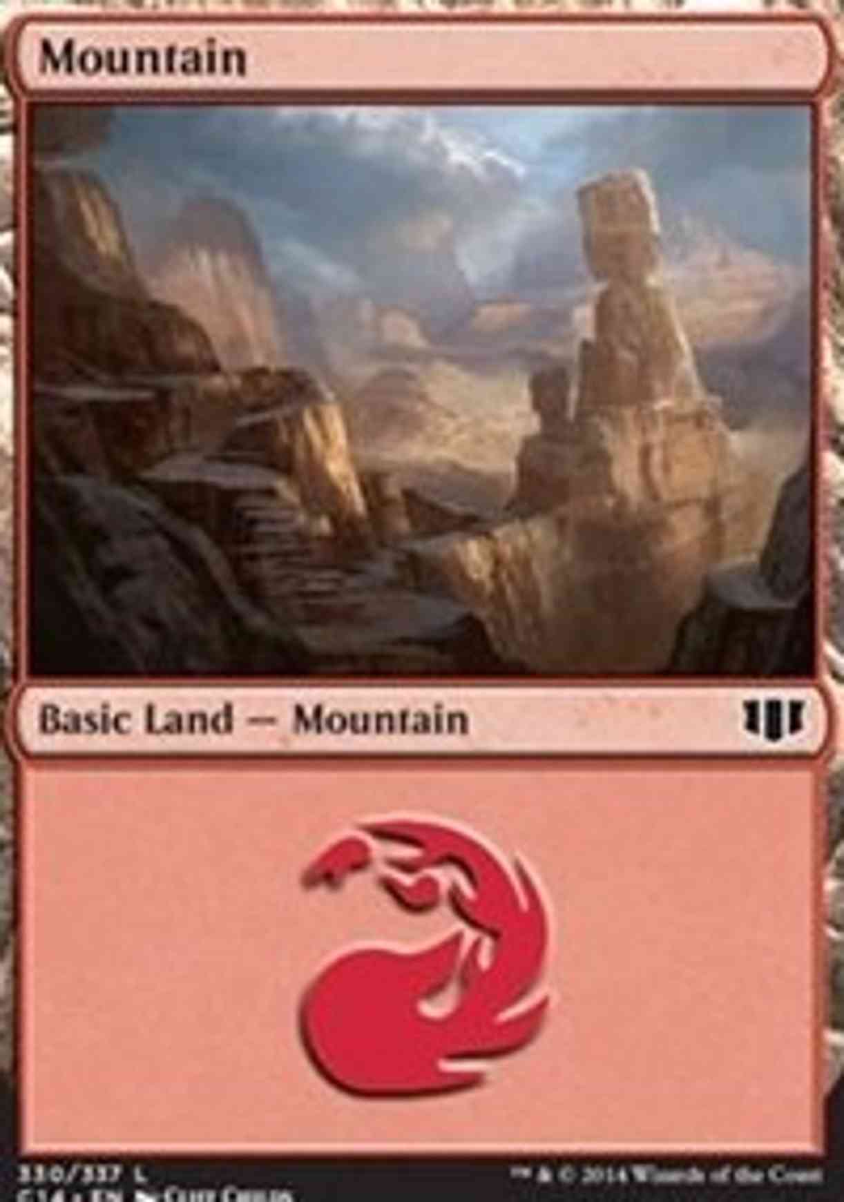 Mountain (330) magic card front