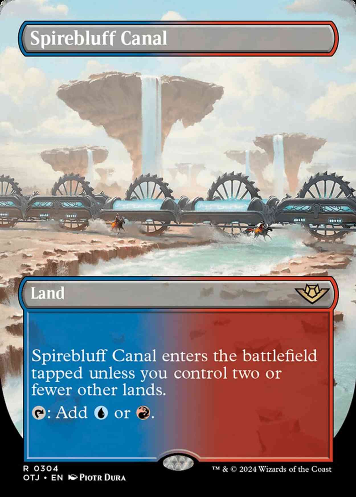 Spirebluff Canal (Borderless) magic card front