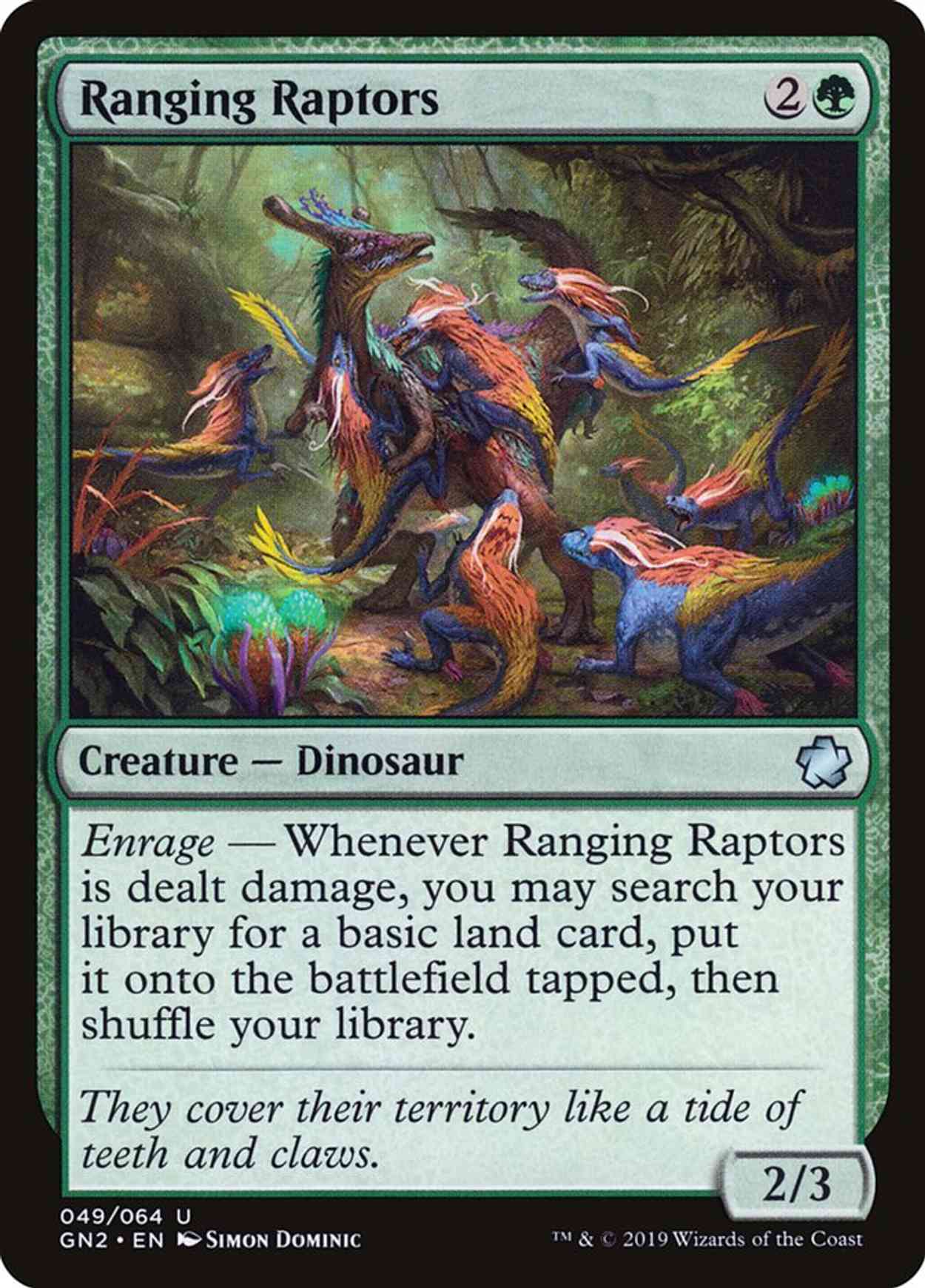 Ranging Raptors magic card front