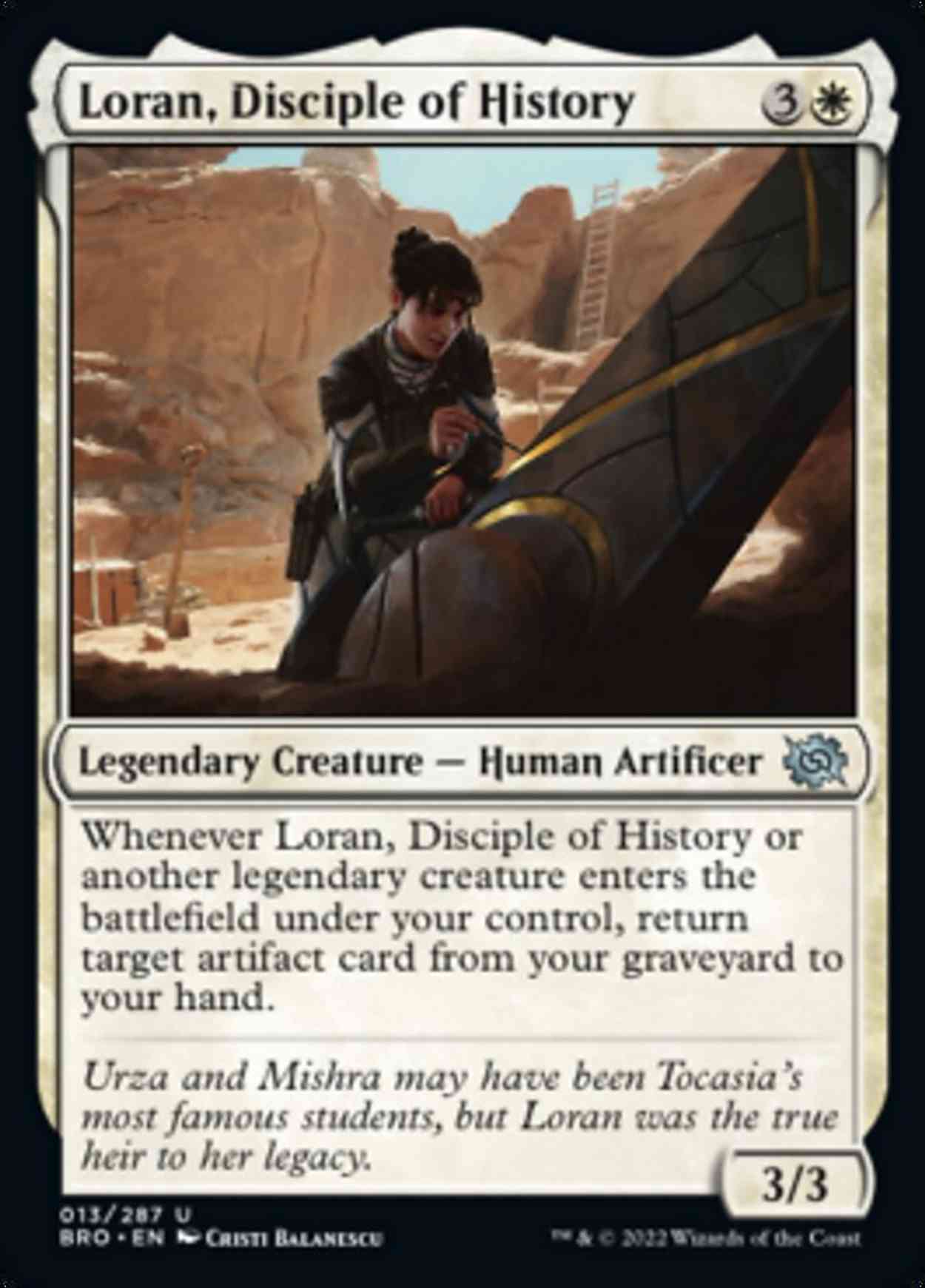 Loran, Disciple of History magic card front