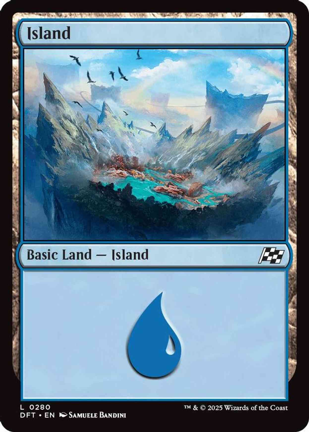 Island (0280) magic card front