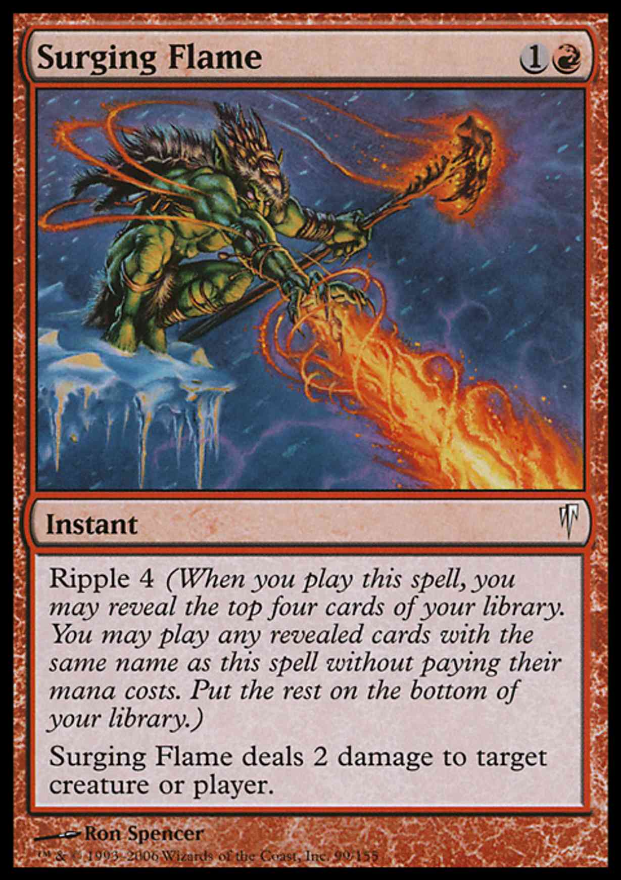 Surging Flame magic card front