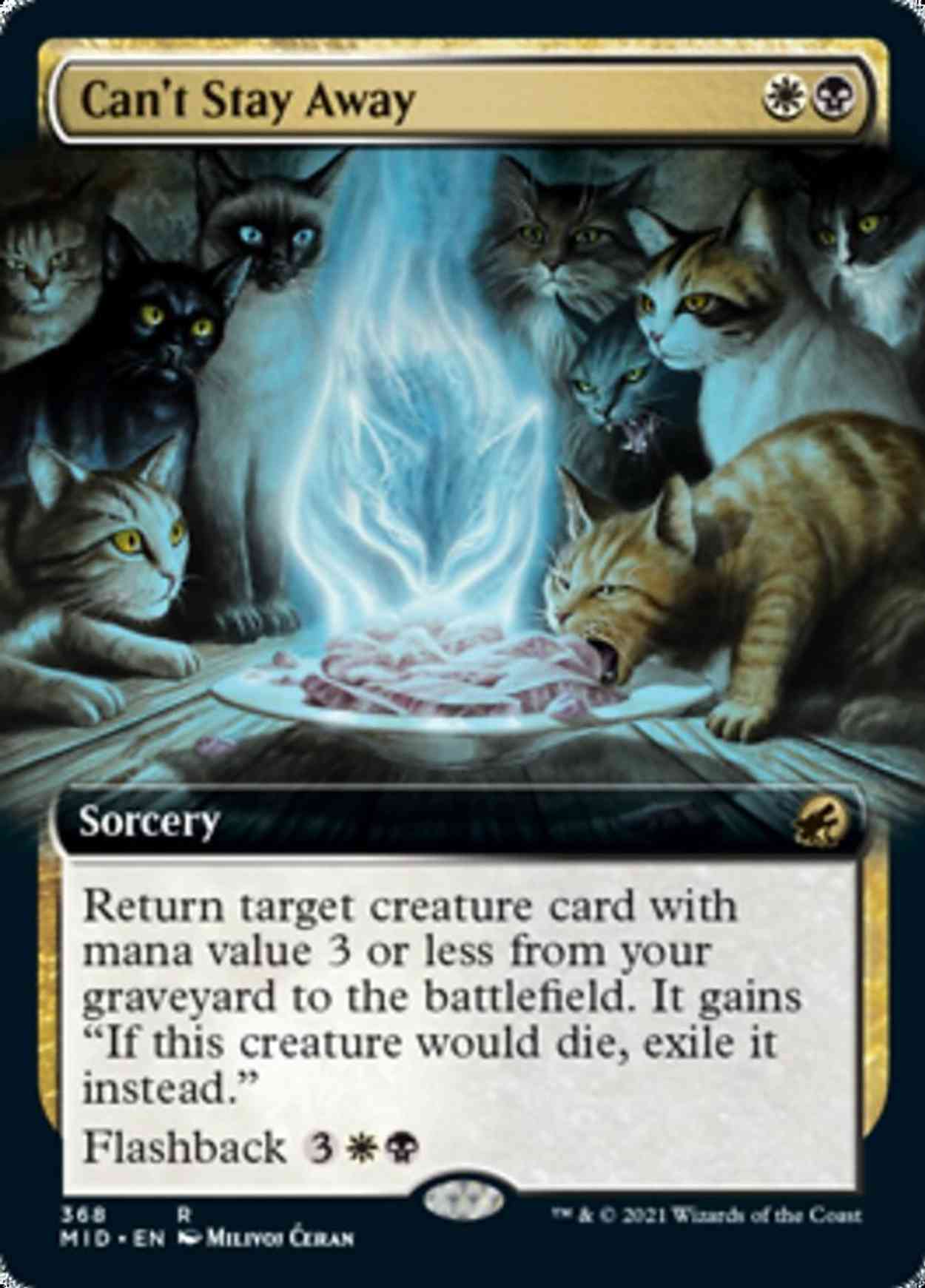 Can't Stay Away (Extended Art) magic card front