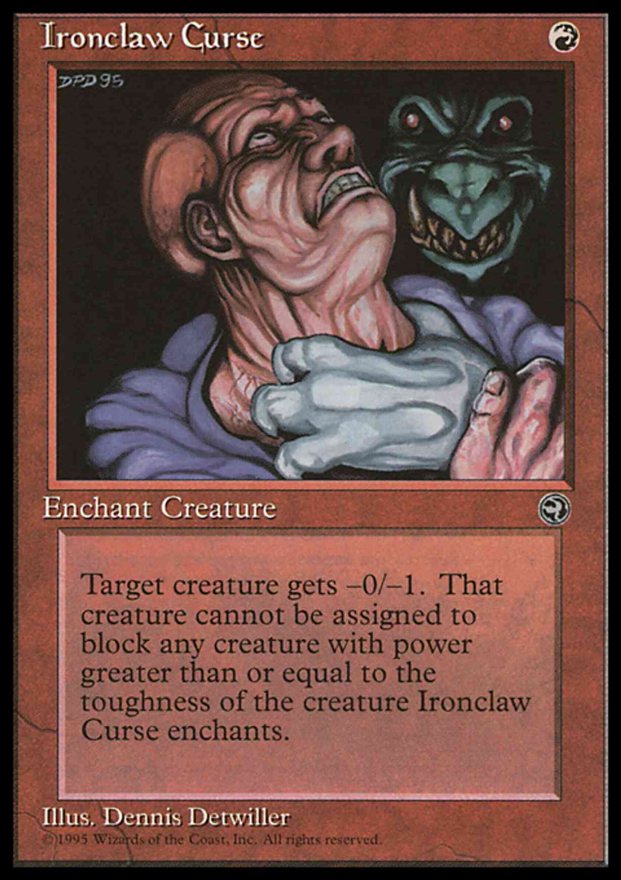 Ironclaw Curse magic card front
