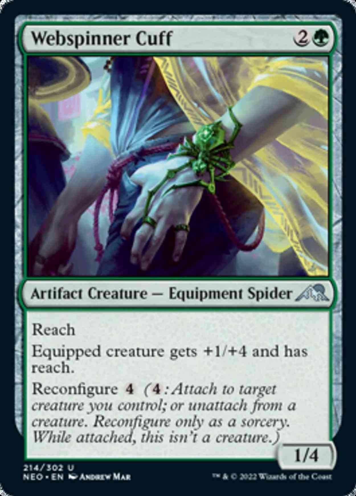 Webspinner Cuff magic card front
