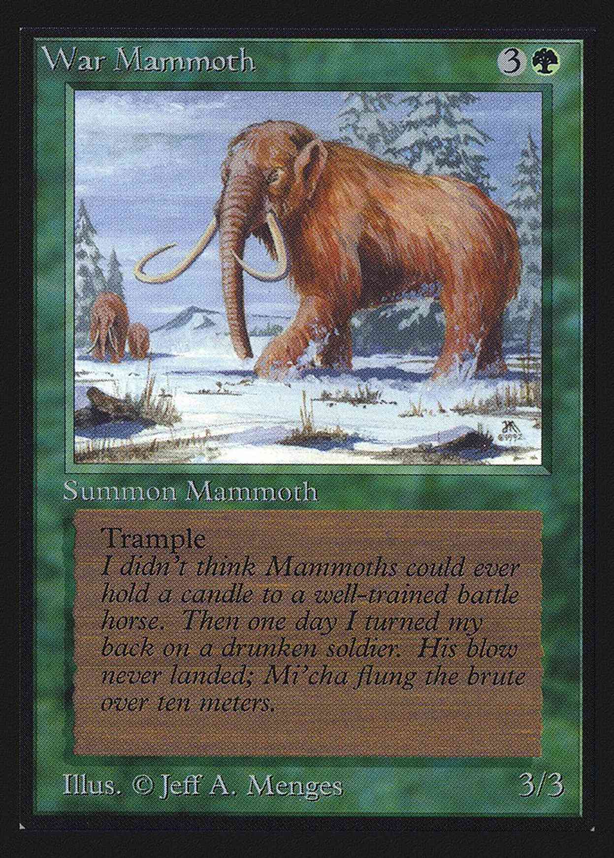 War Mammoth (CE) magic card front