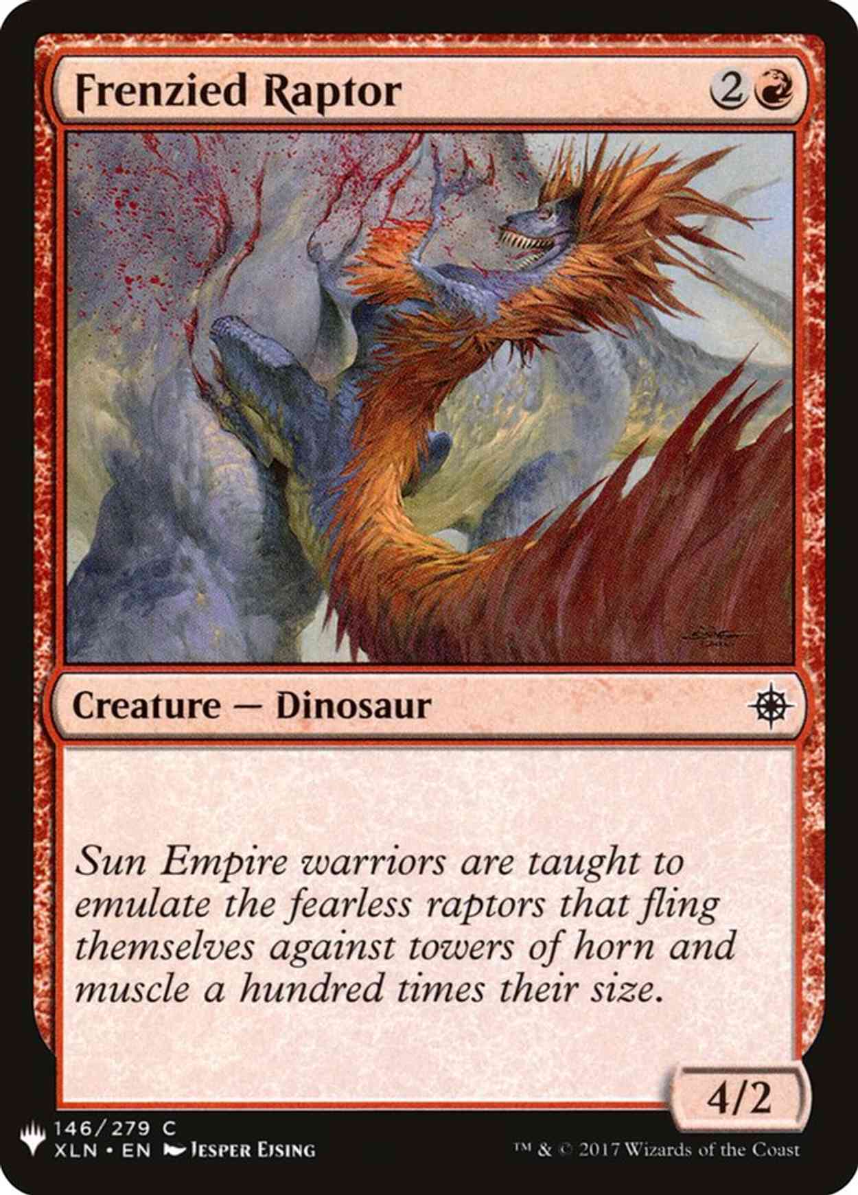 Frenzied Raptor magic card front