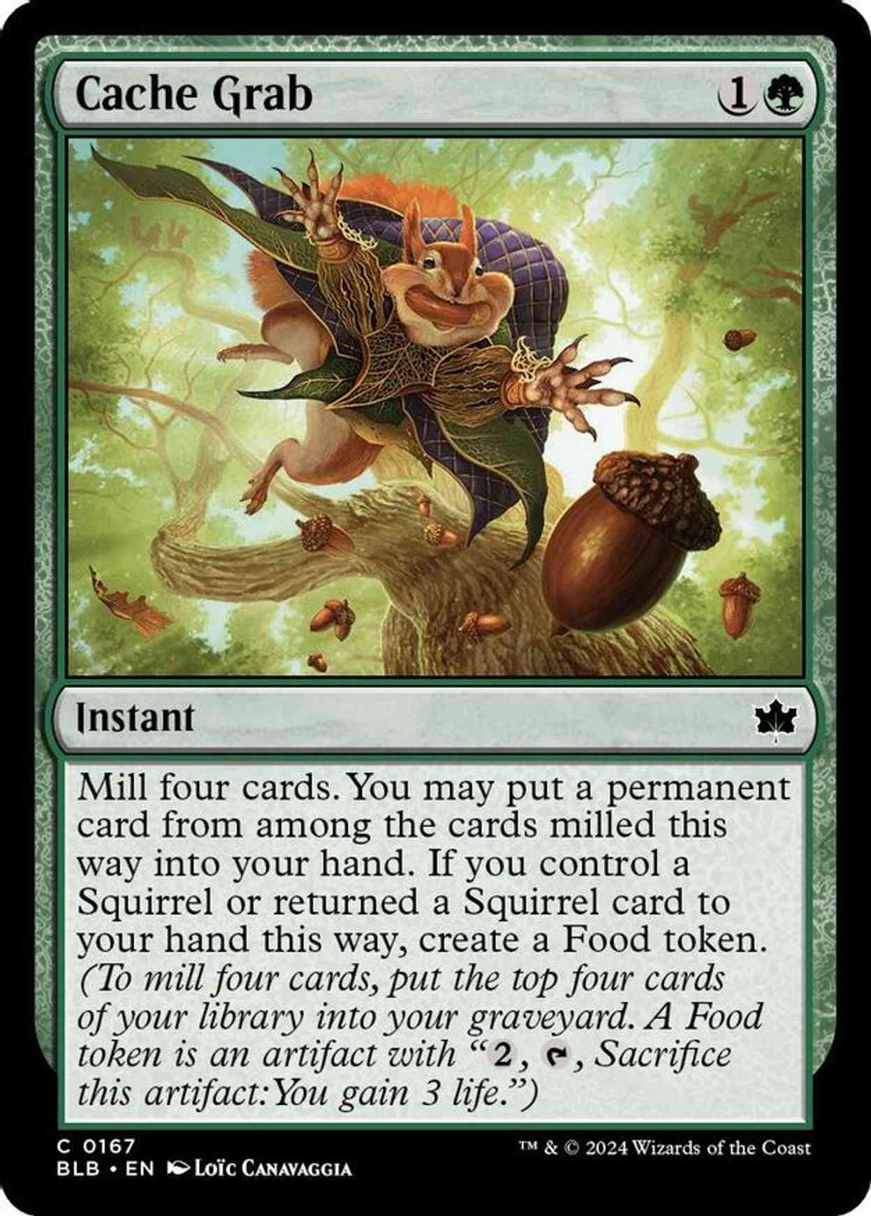 Cache Grab magic card front