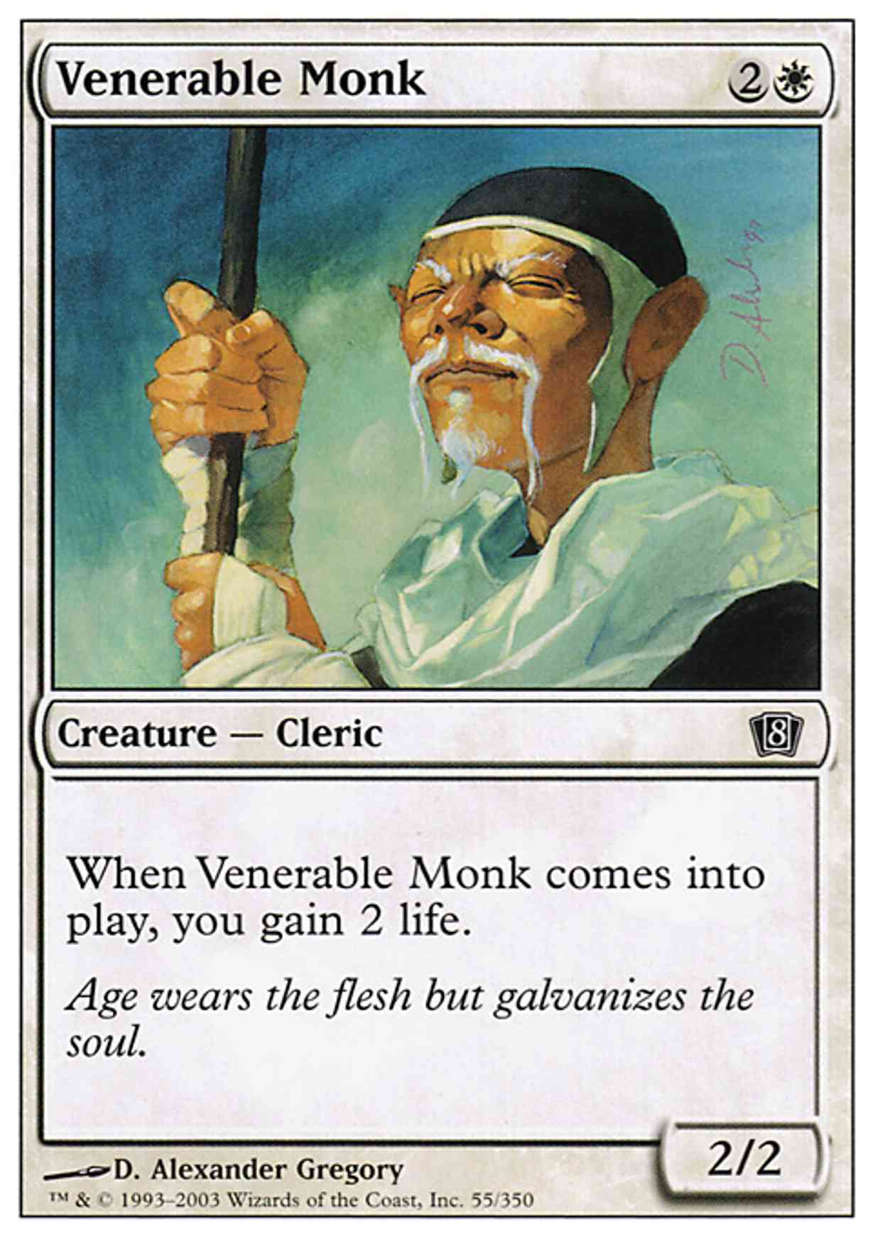 Venerable Monk magic card front