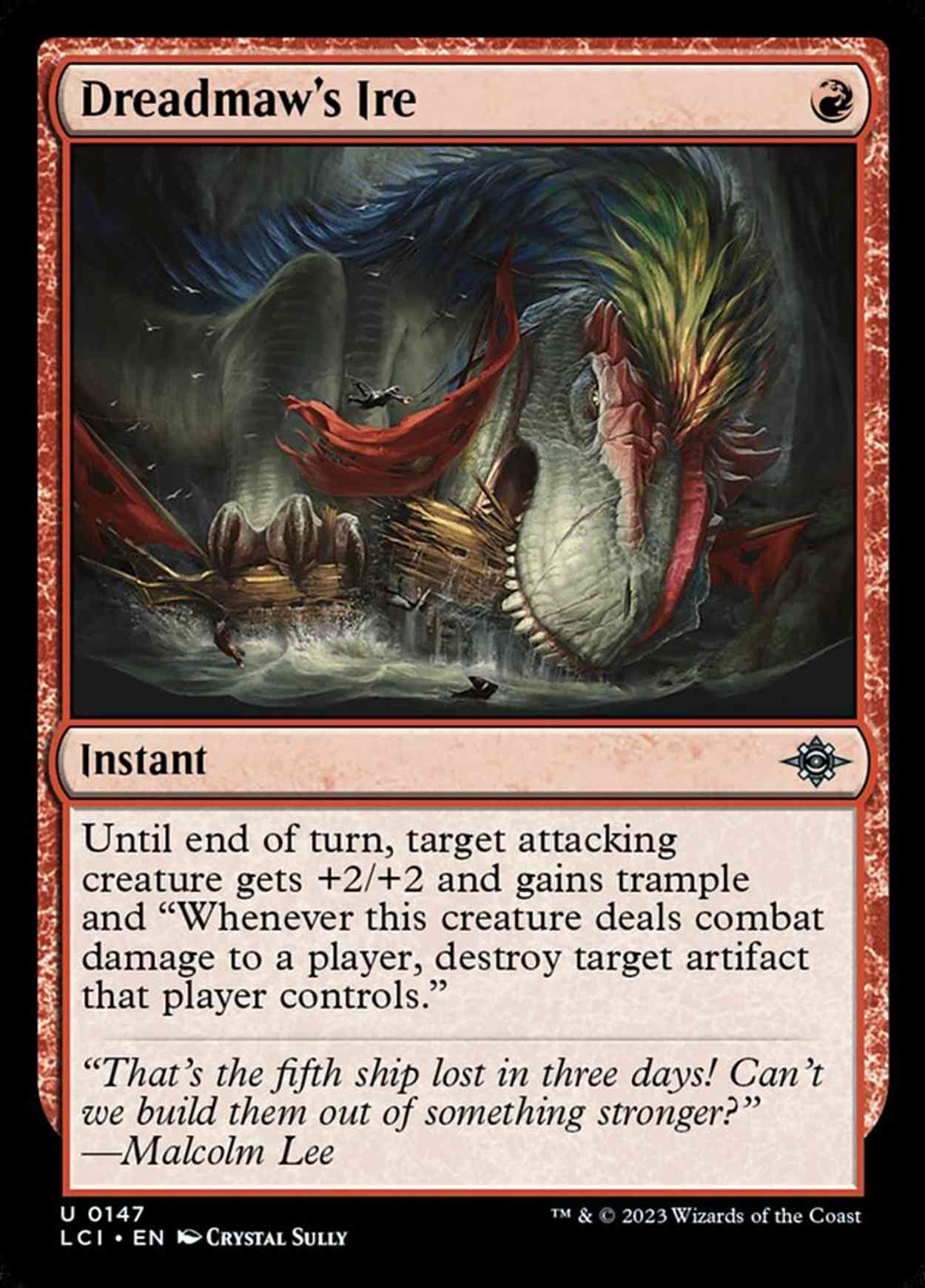 Dreadmaw's Ire magic card front