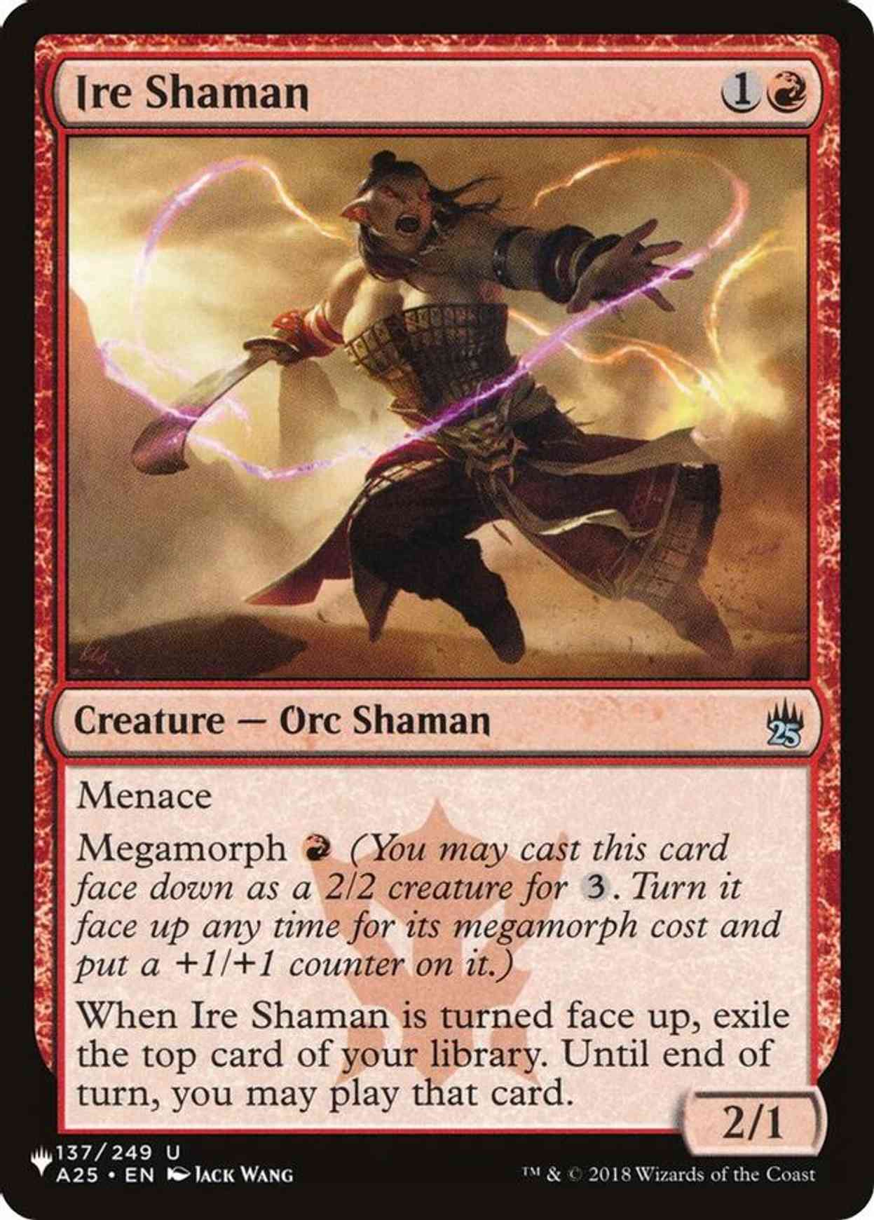 Ire Shaman magic card front