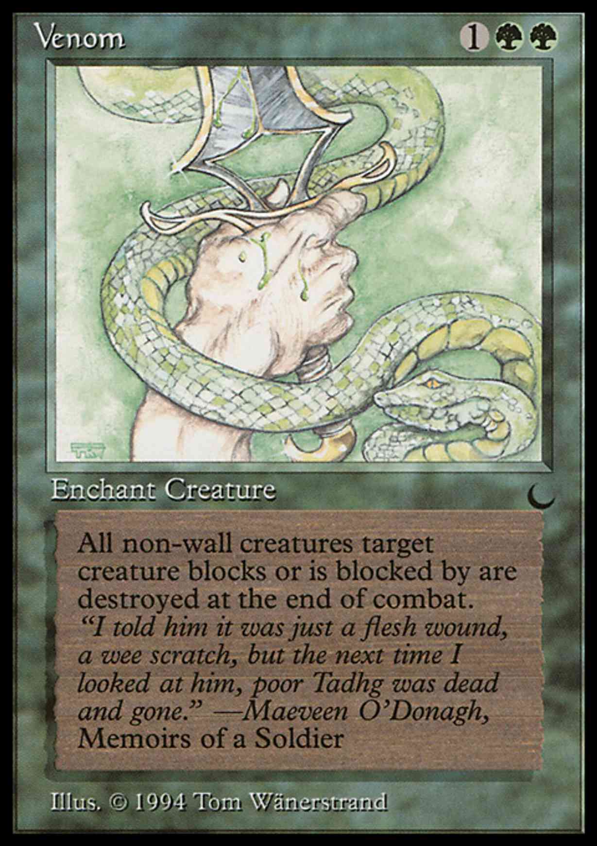 Venom magic card front