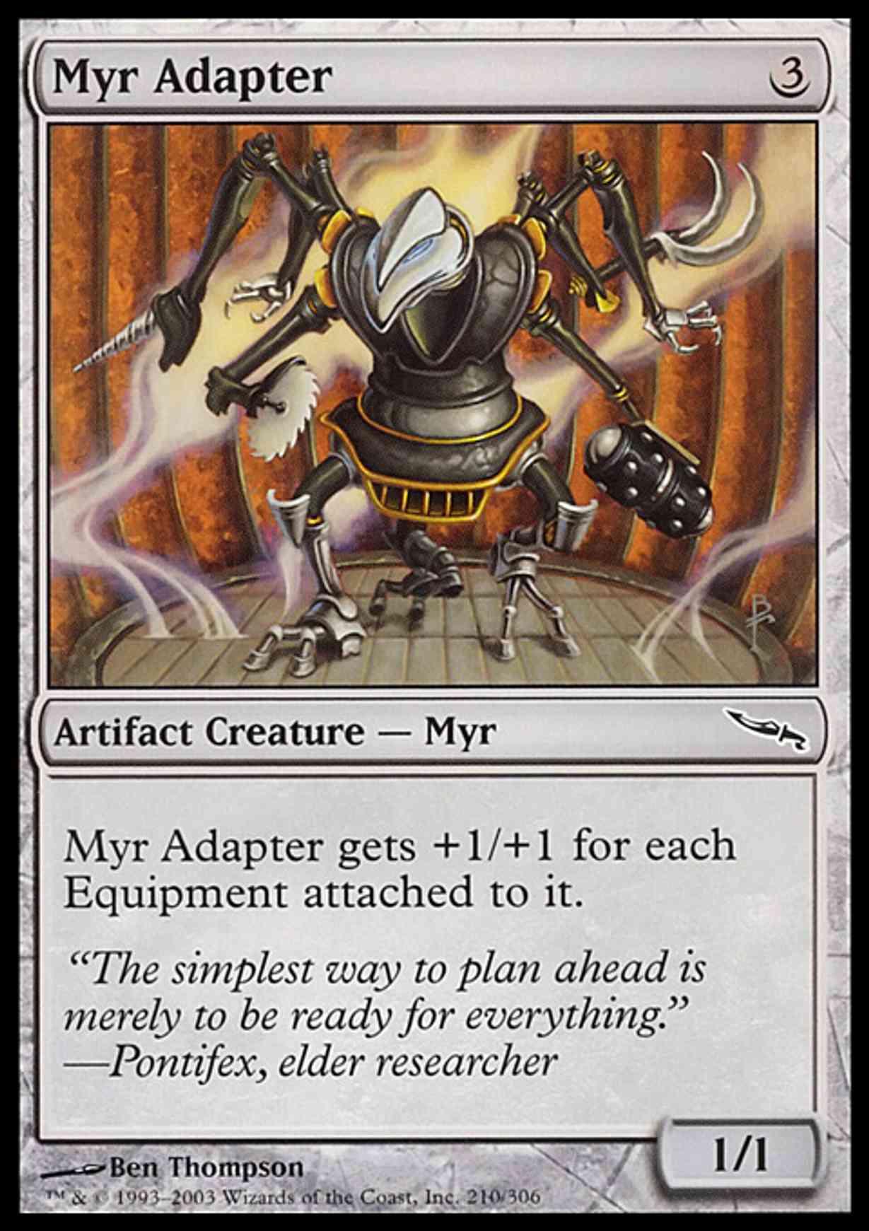 Myr Adapter magic card front