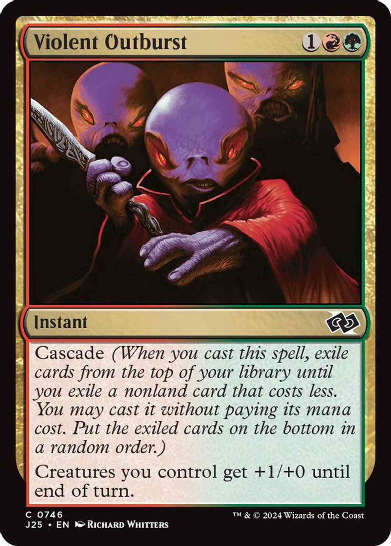 Violent Outburst magic card front