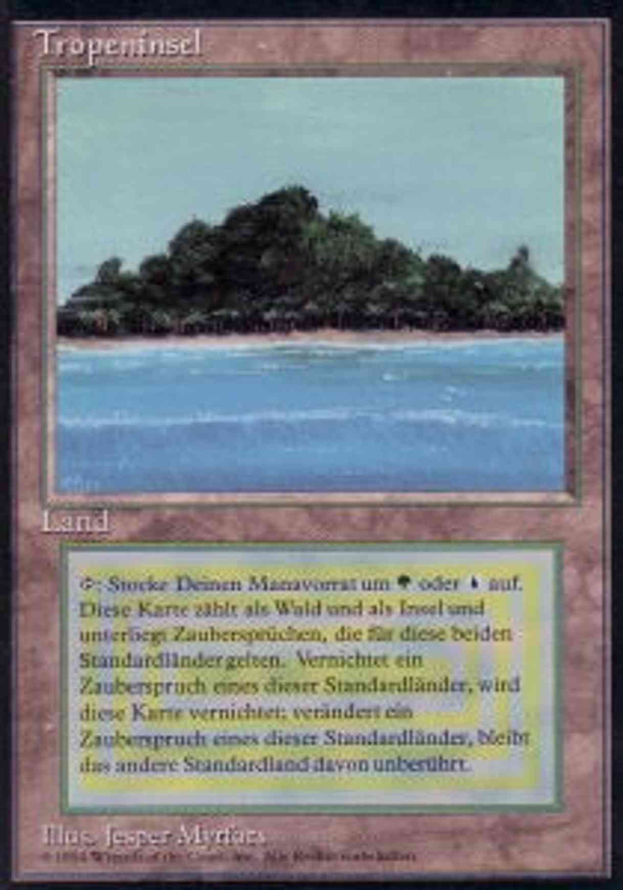Tropical Island magic card front
