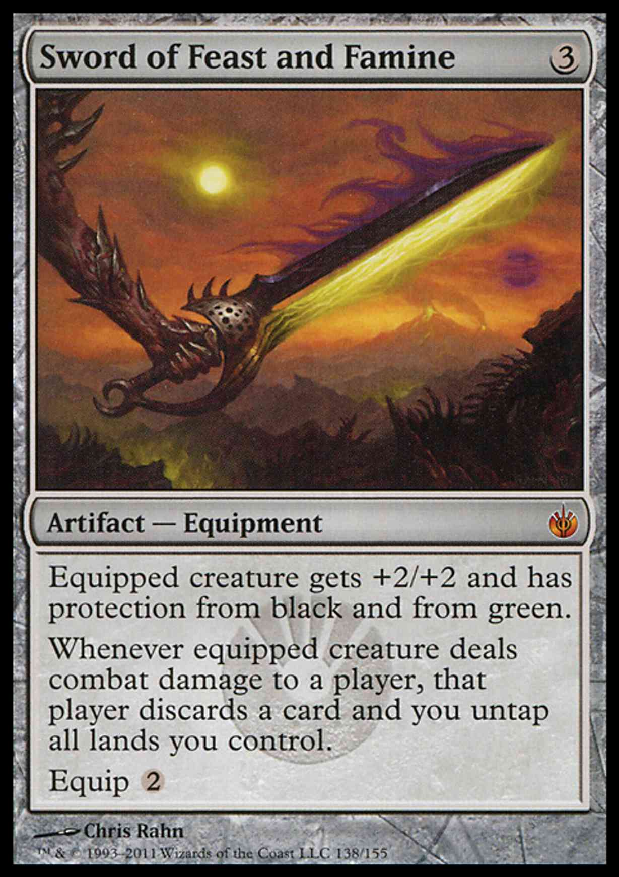 Sword of Feast and Famine magic card front