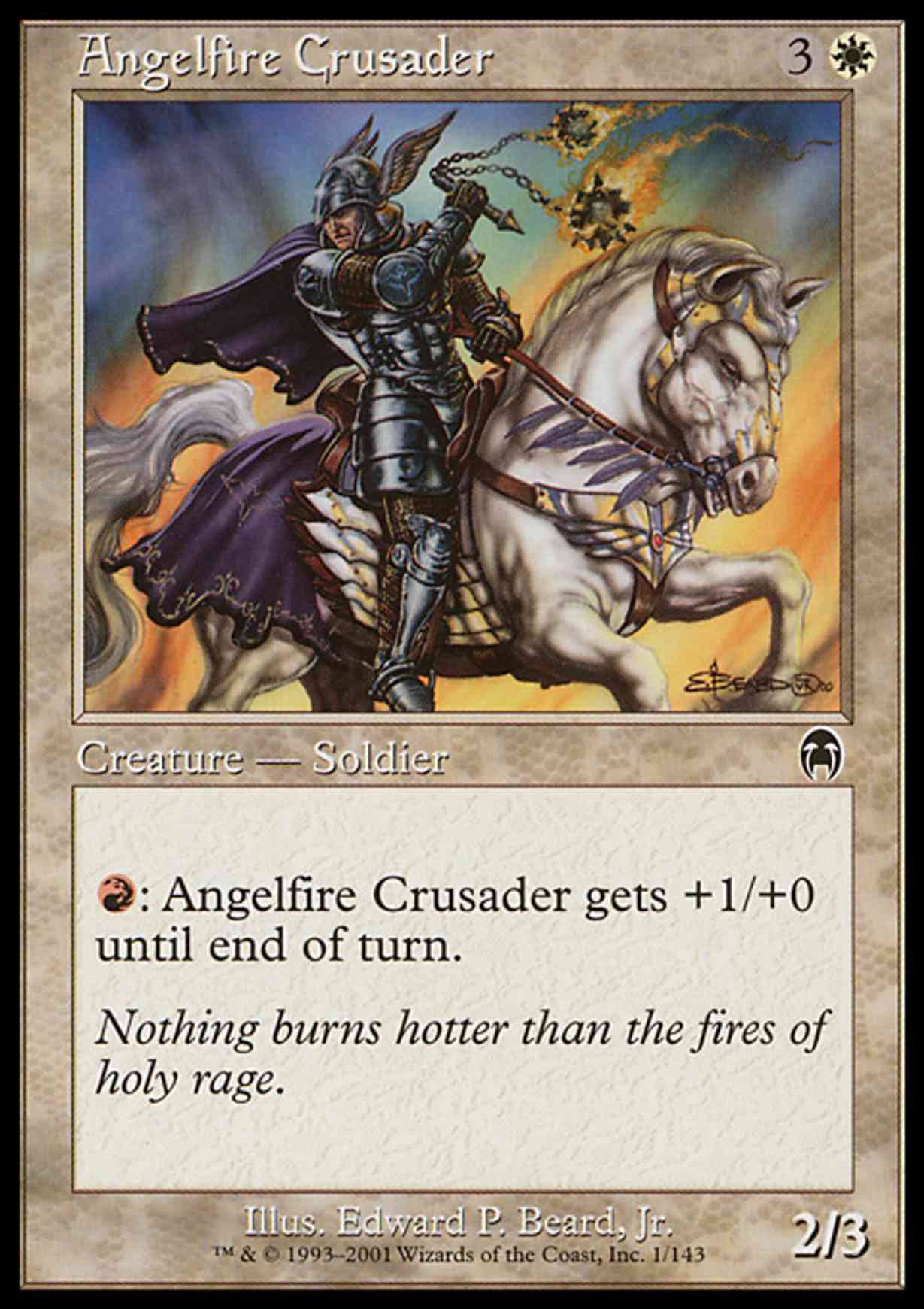 Angelfire Crusader Price from mtg Apocalypse
