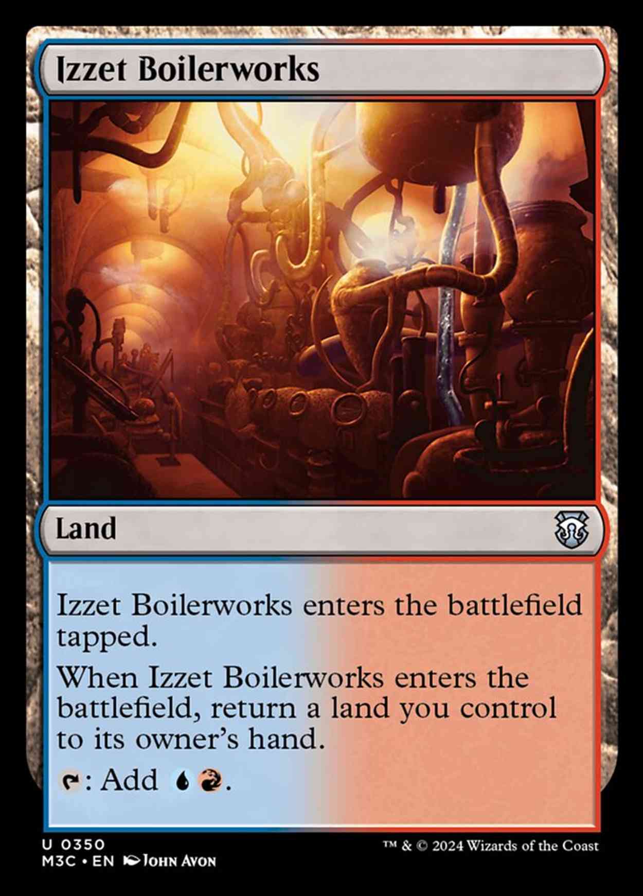 Izzet Boilerworks magic card front