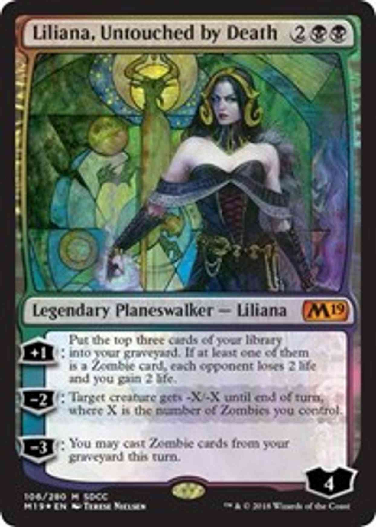 Liliana, Untouched by Death (SDCC 2018 Exclusive) magic card front