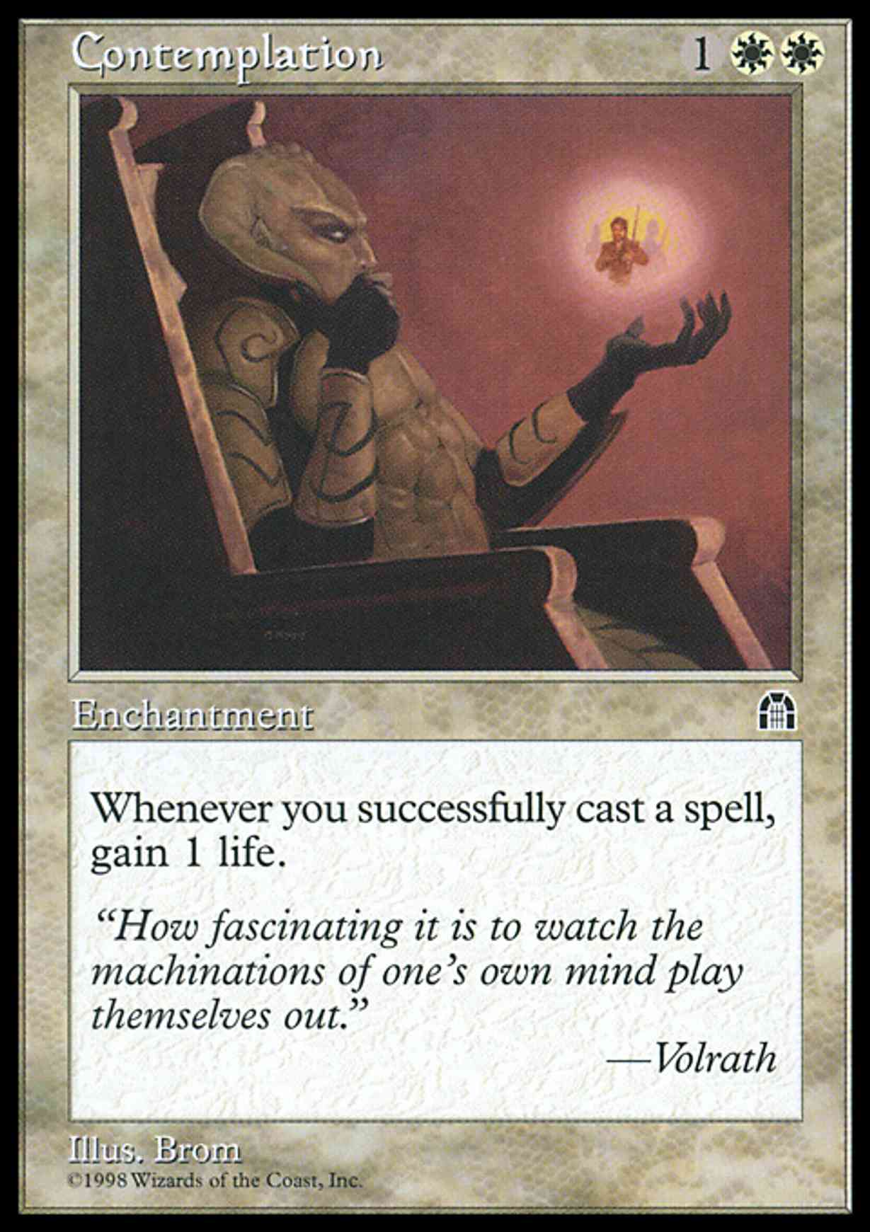 Contemplation magic card front