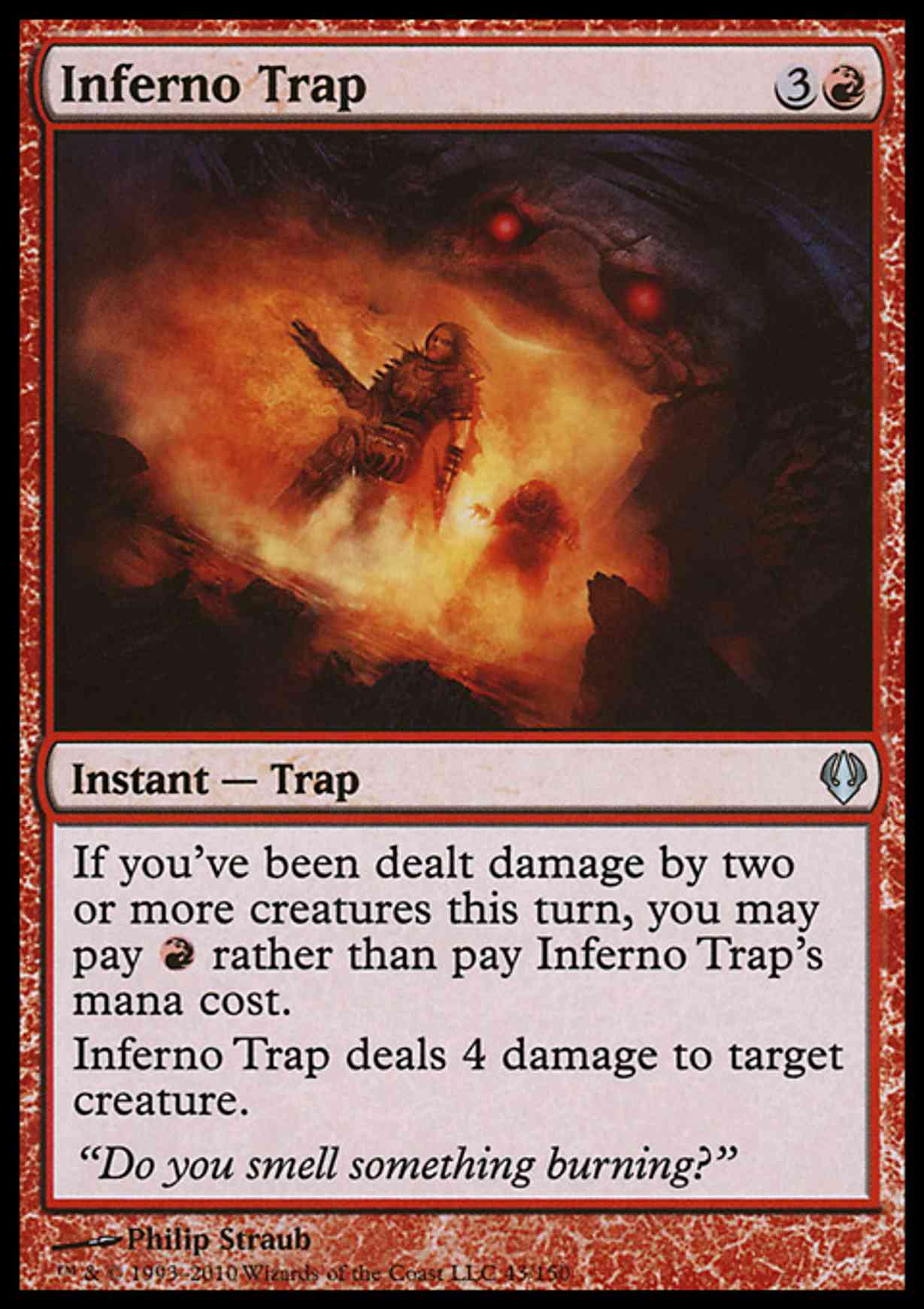 Inferno Trap magic card front