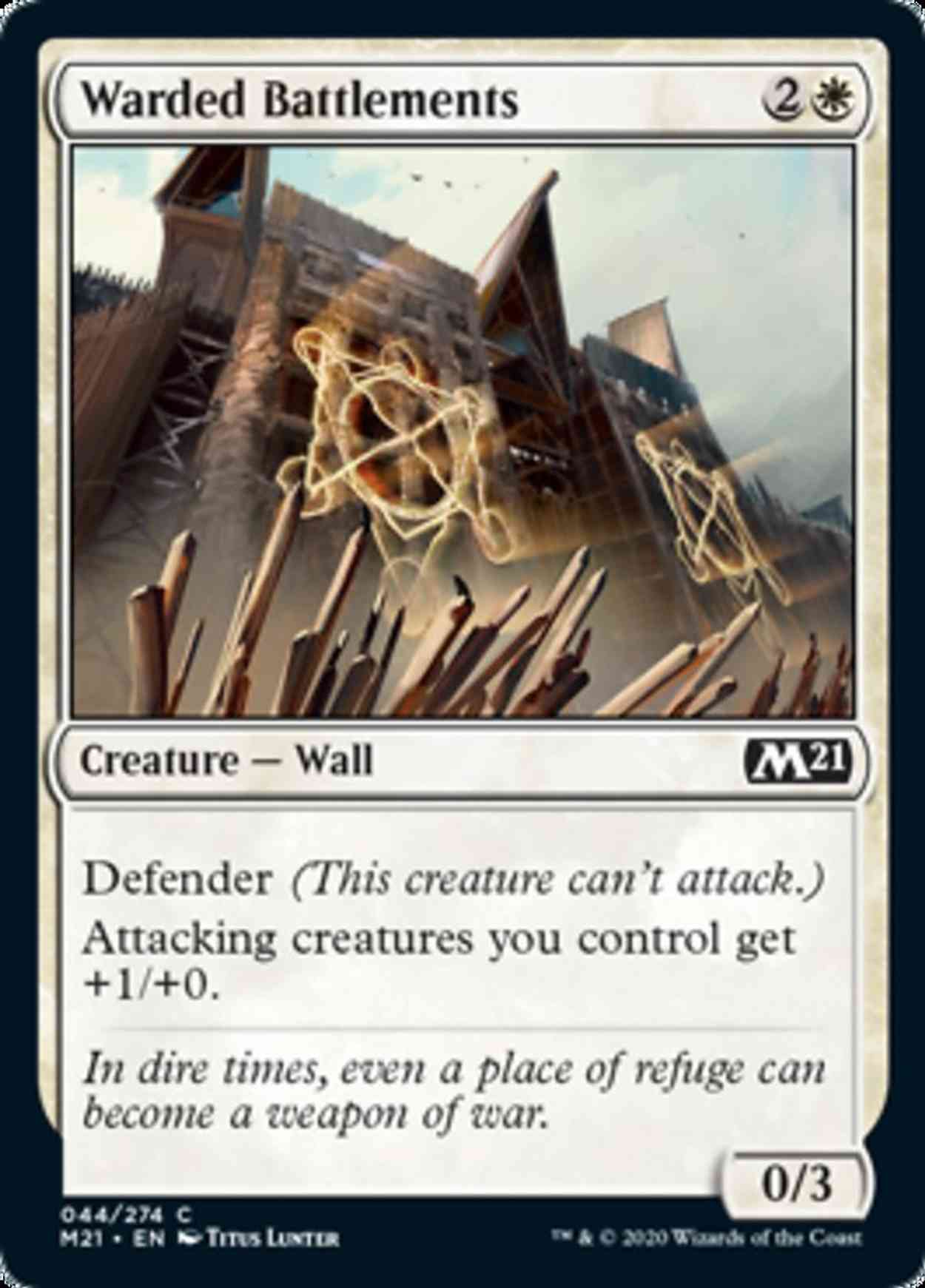 Warded Battlements magic card front