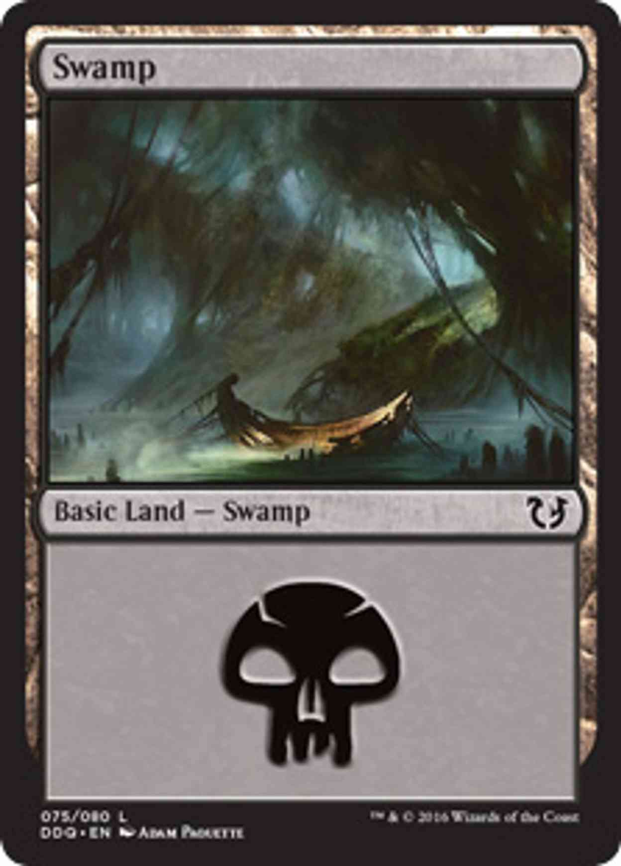 Swamp (75) magic card front