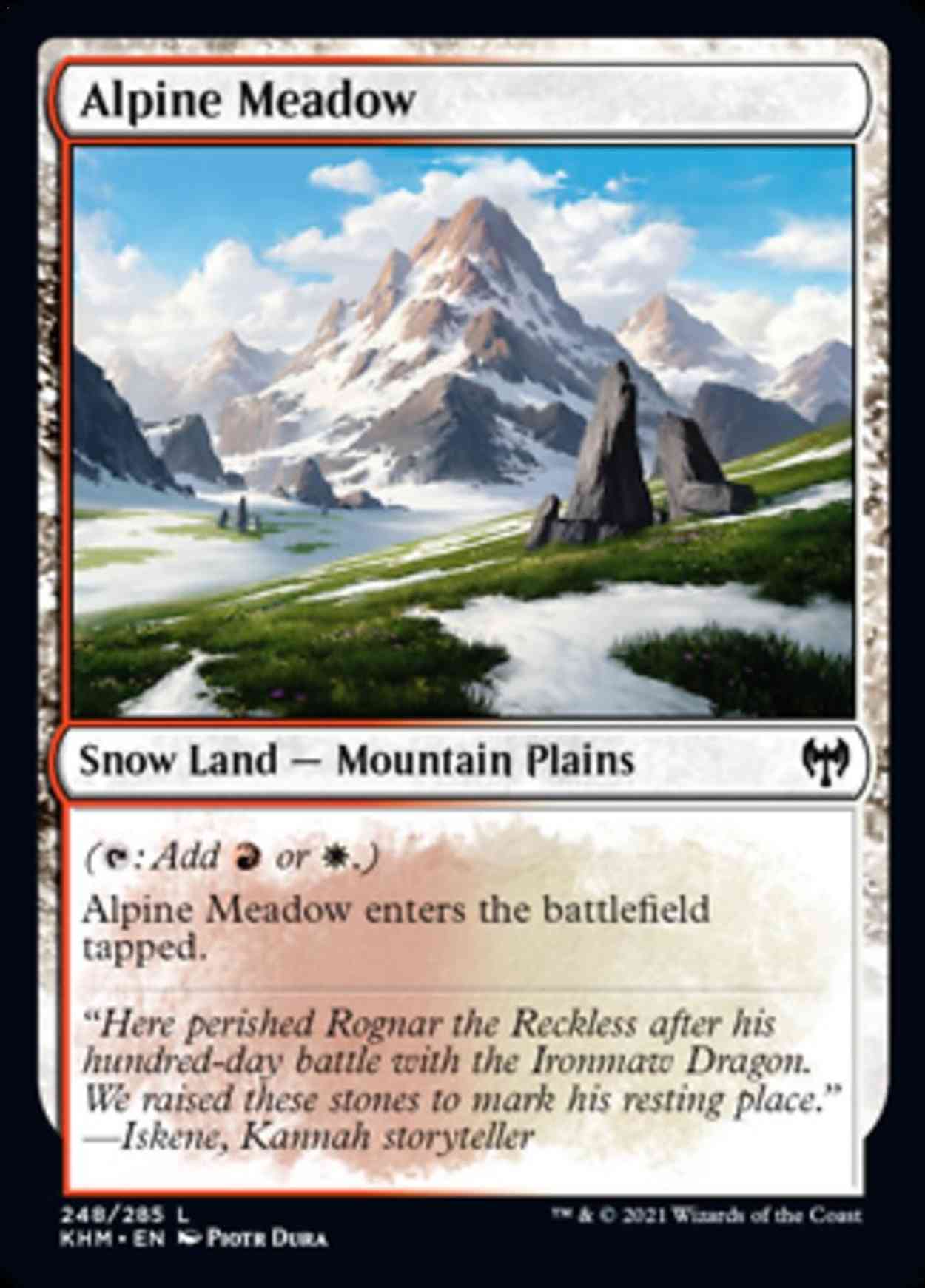 Alpine Meadow magic card front
