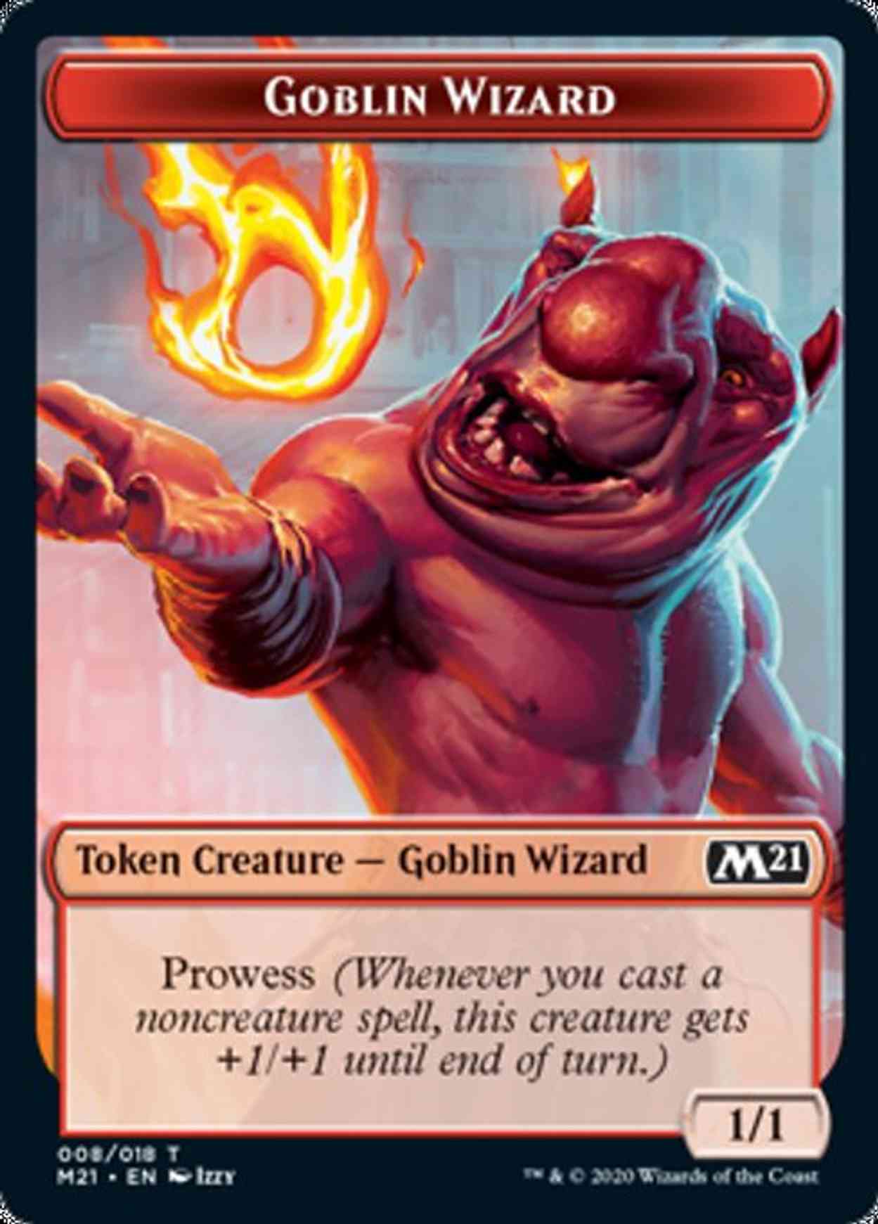 Goblin Wizard Token magic card front