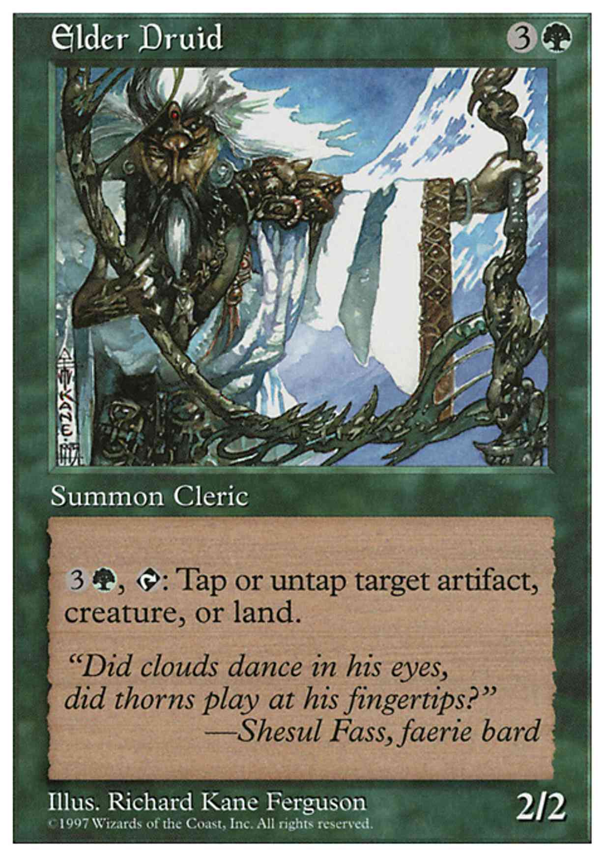 Elder Druid magic card front