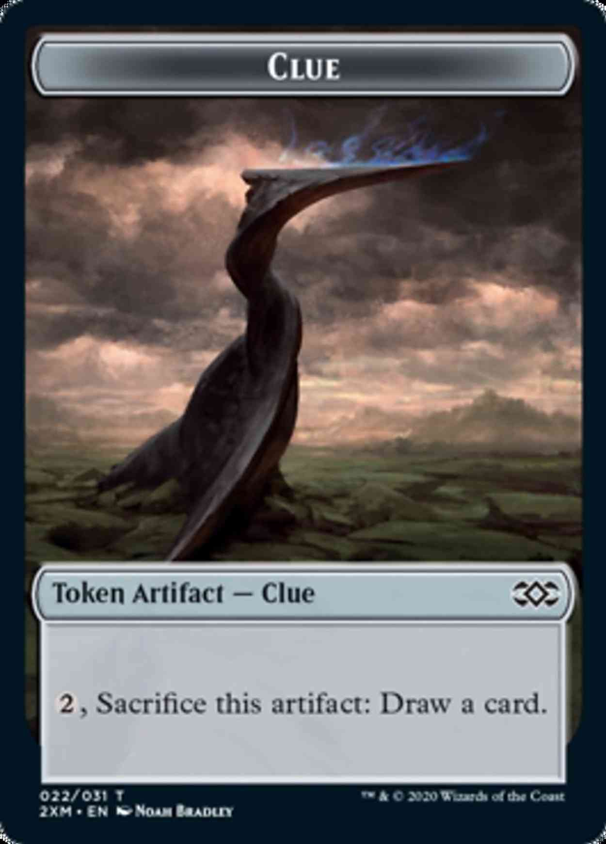 Clue // Wurm (030) Double-sided Token magic card front