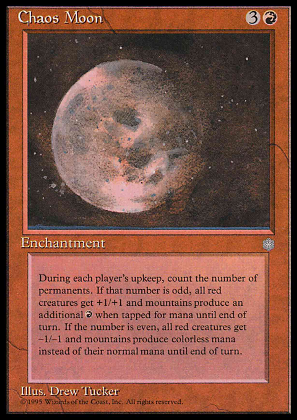 Chaos Moon magic card front