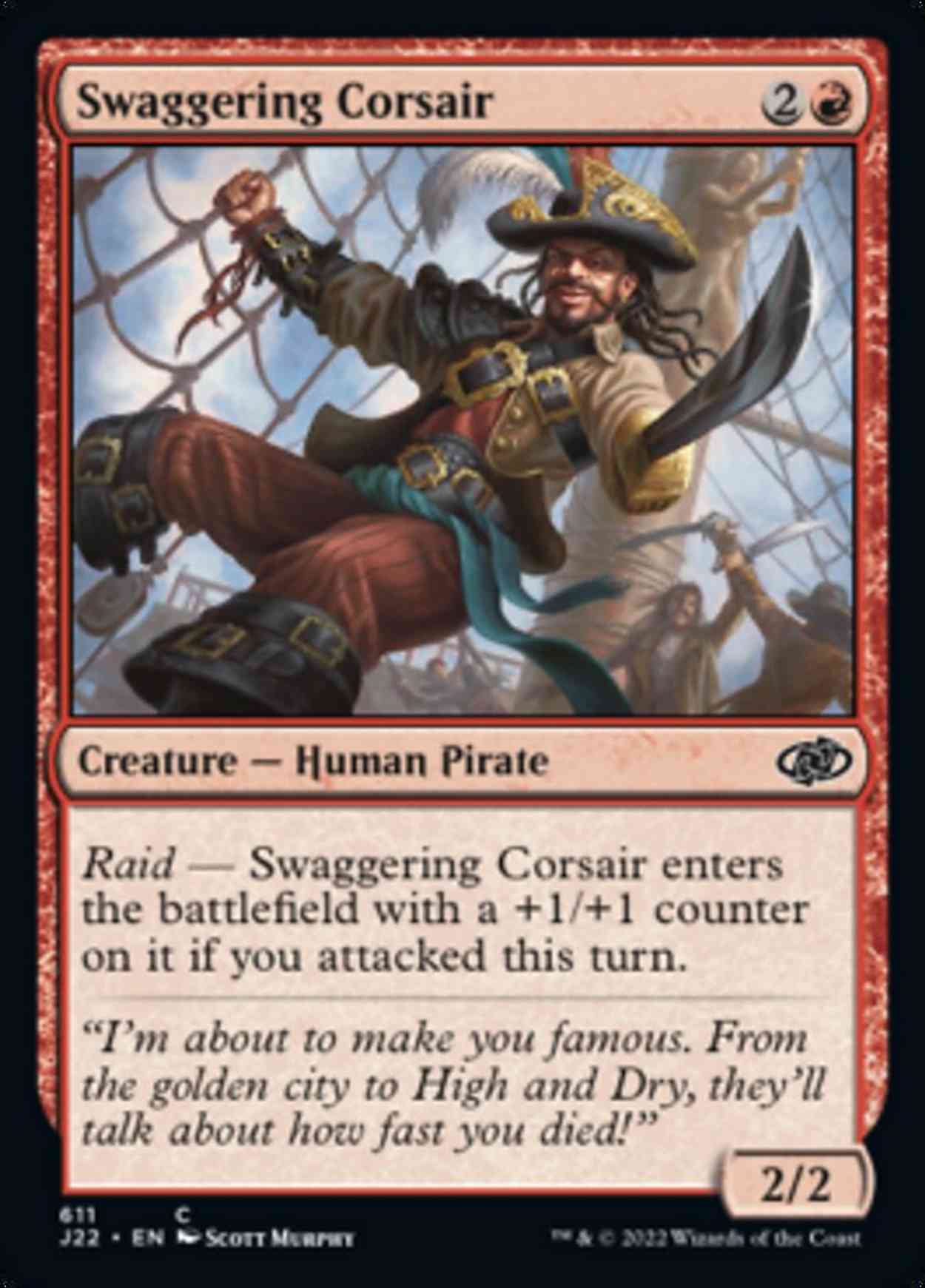 Swaggering Corsair magic card front
